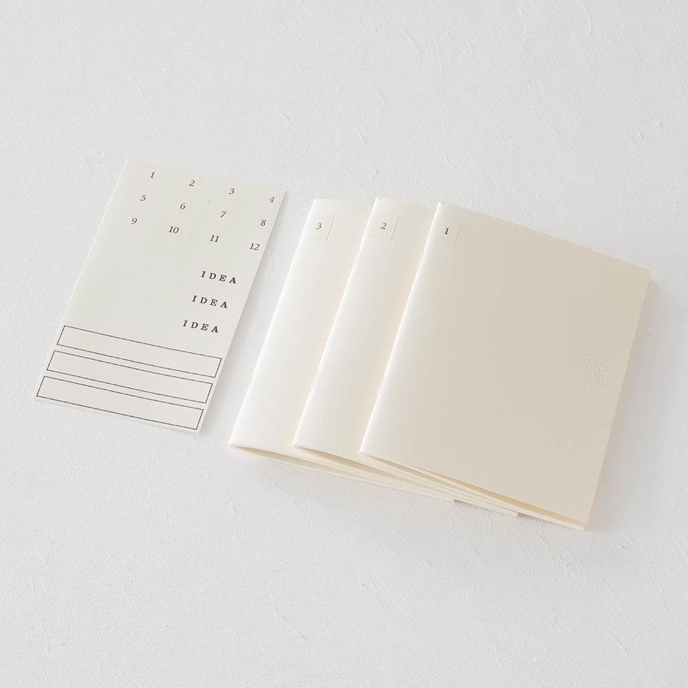 MIDORI MD Notebook A6 Light 3 books set Blank