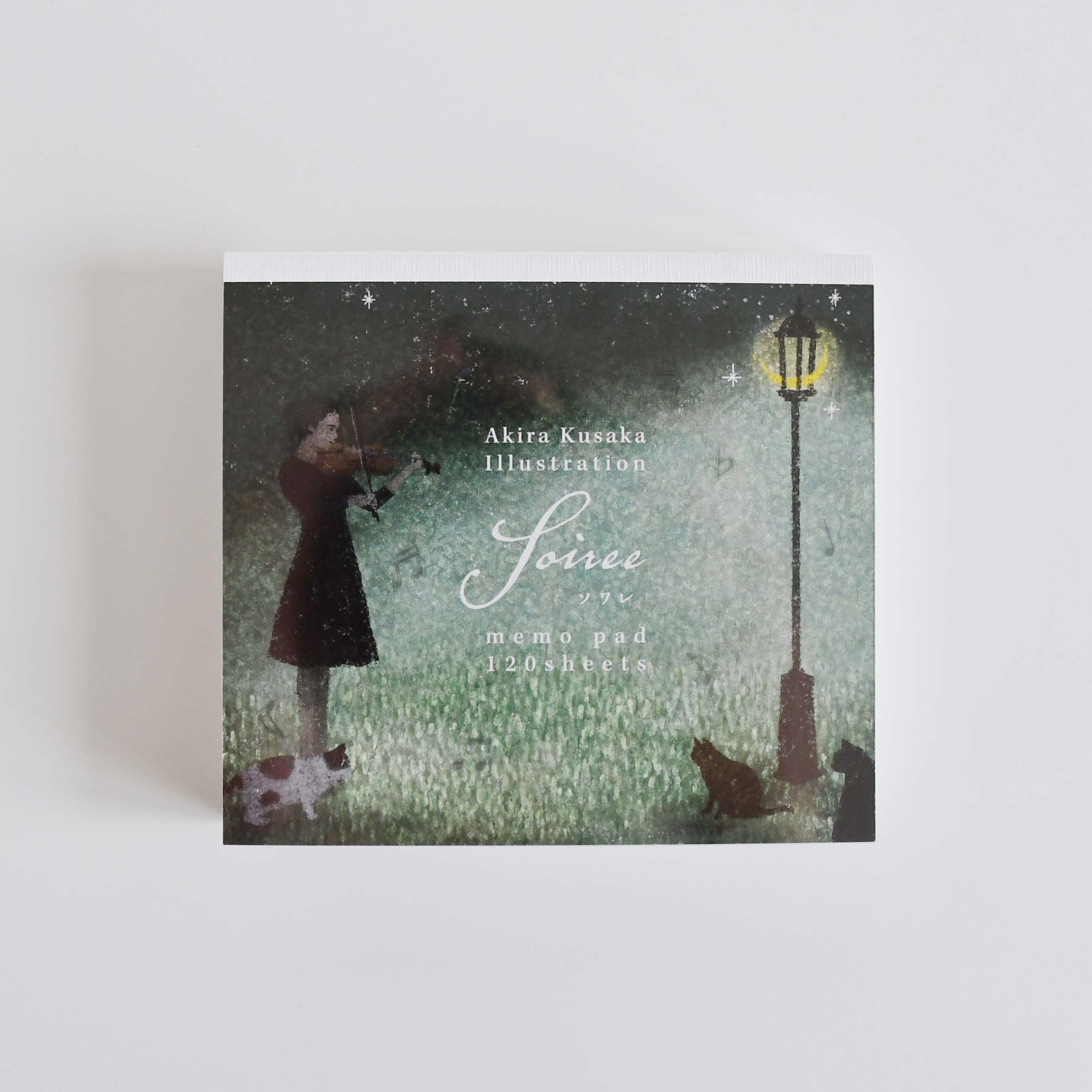 Akira Kusaka Illustration Memo Pad, Soiree, Japanese illustrator