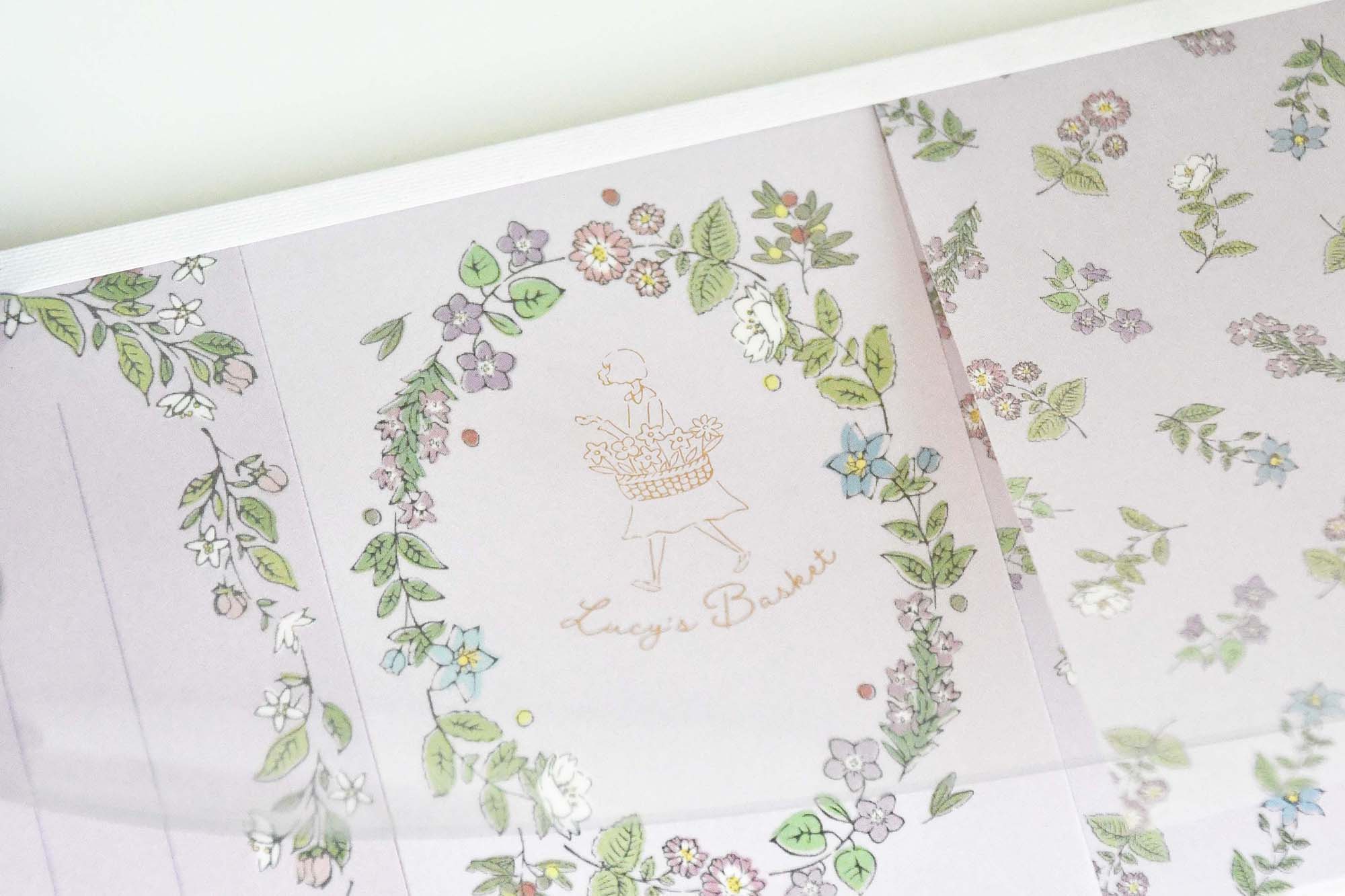 Lucy's Basket Sumire Purple 3 separated Memo book