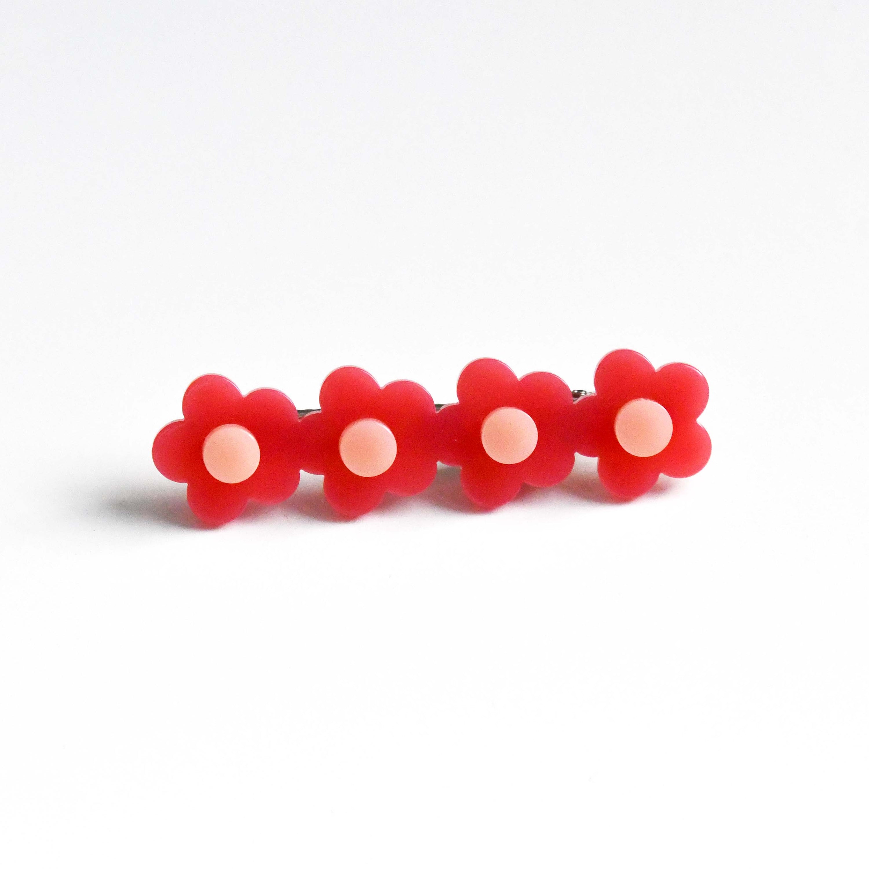 Bibmilk flower Hair clip Red, Korean fashion