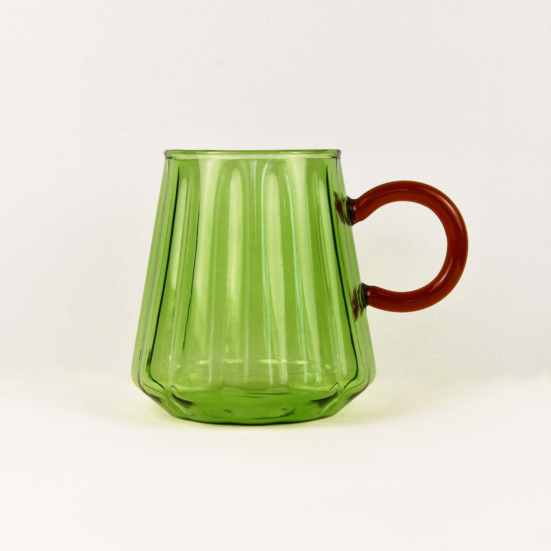 BISQUE LA MUSETTE Heat Resistant Glass Mug Light Green