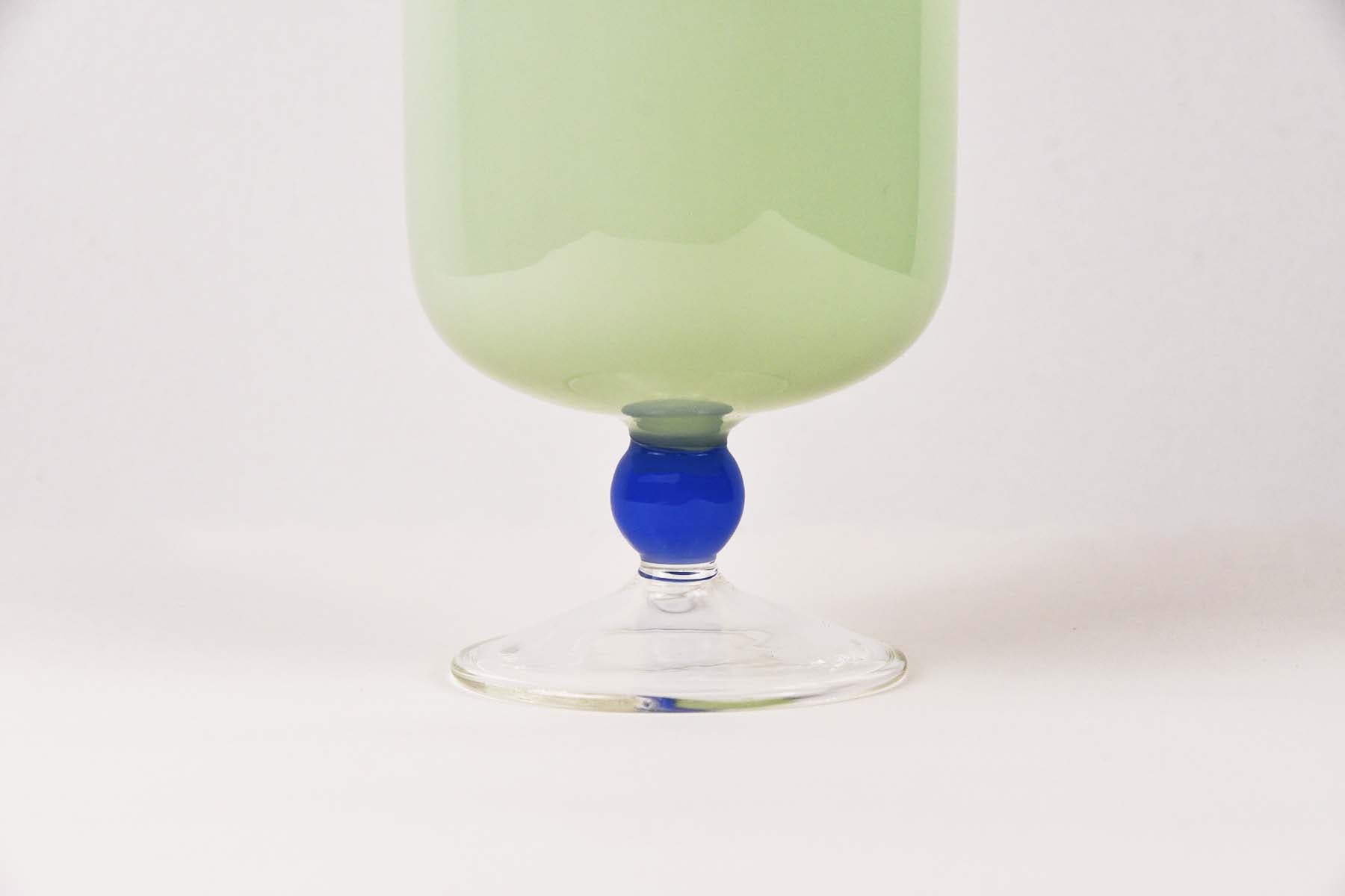 BISQUE Mujunhyuk Heat Resistant Glass Goblet Mint
