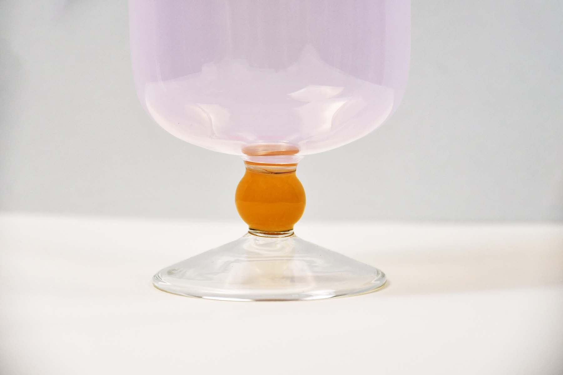 BISQUE Mujunhyuk Heat Resistant Glass Goblet Pink