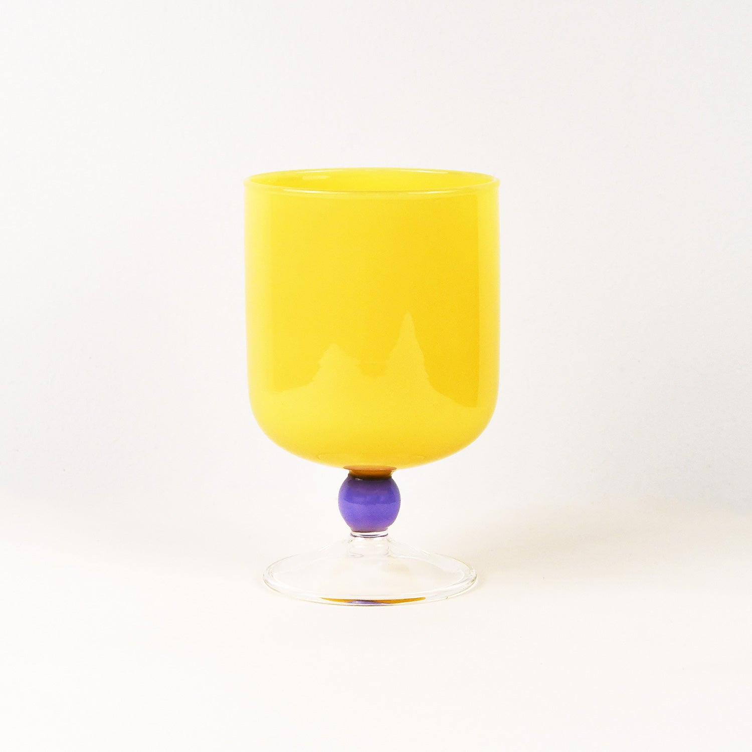 BISQUE Mujunhyuk Heat Resistant Glass Goblet Yellow