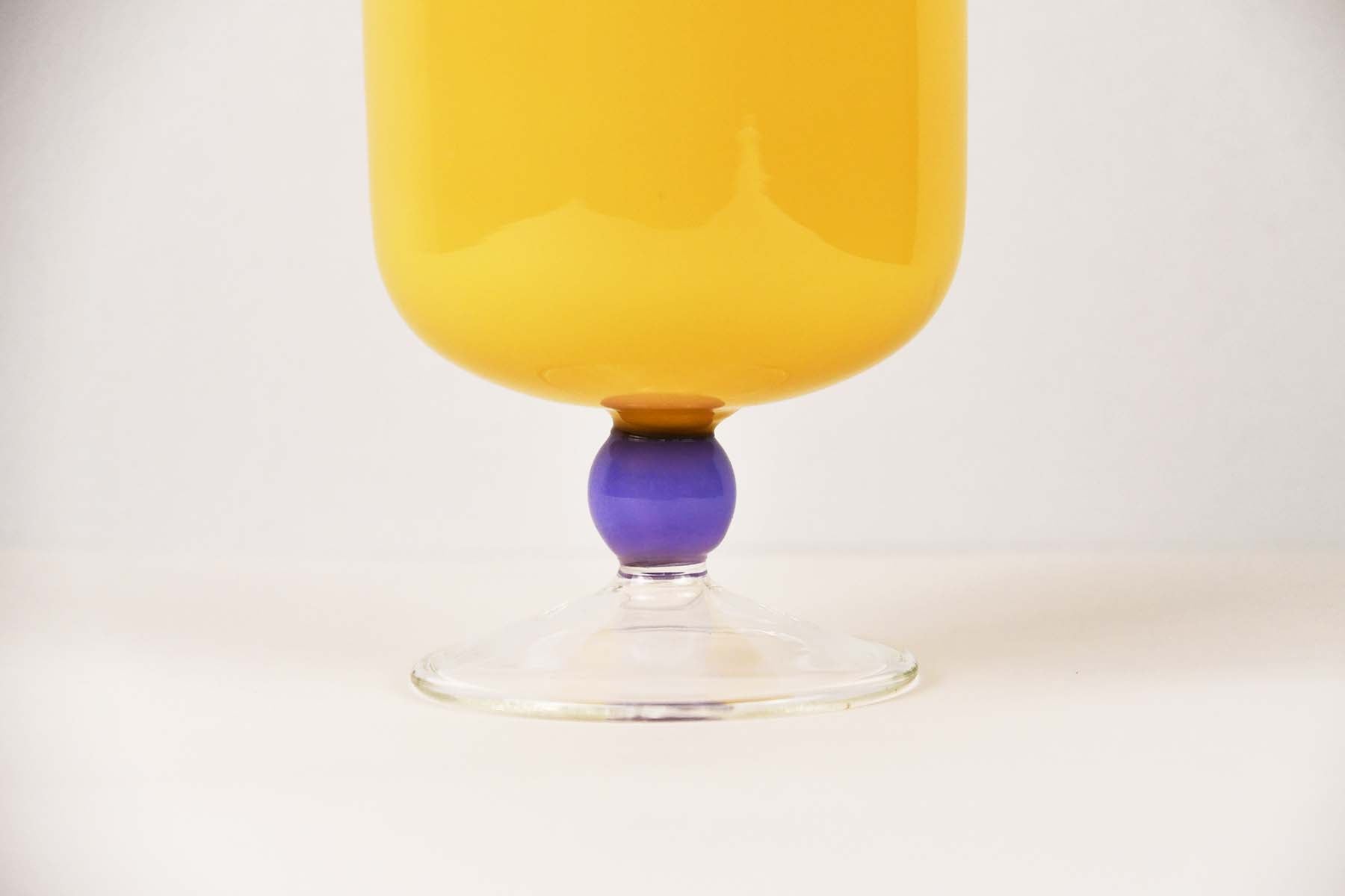 BISQUE Mujunhyuk Heat Resistant Glass Goblet Yellow