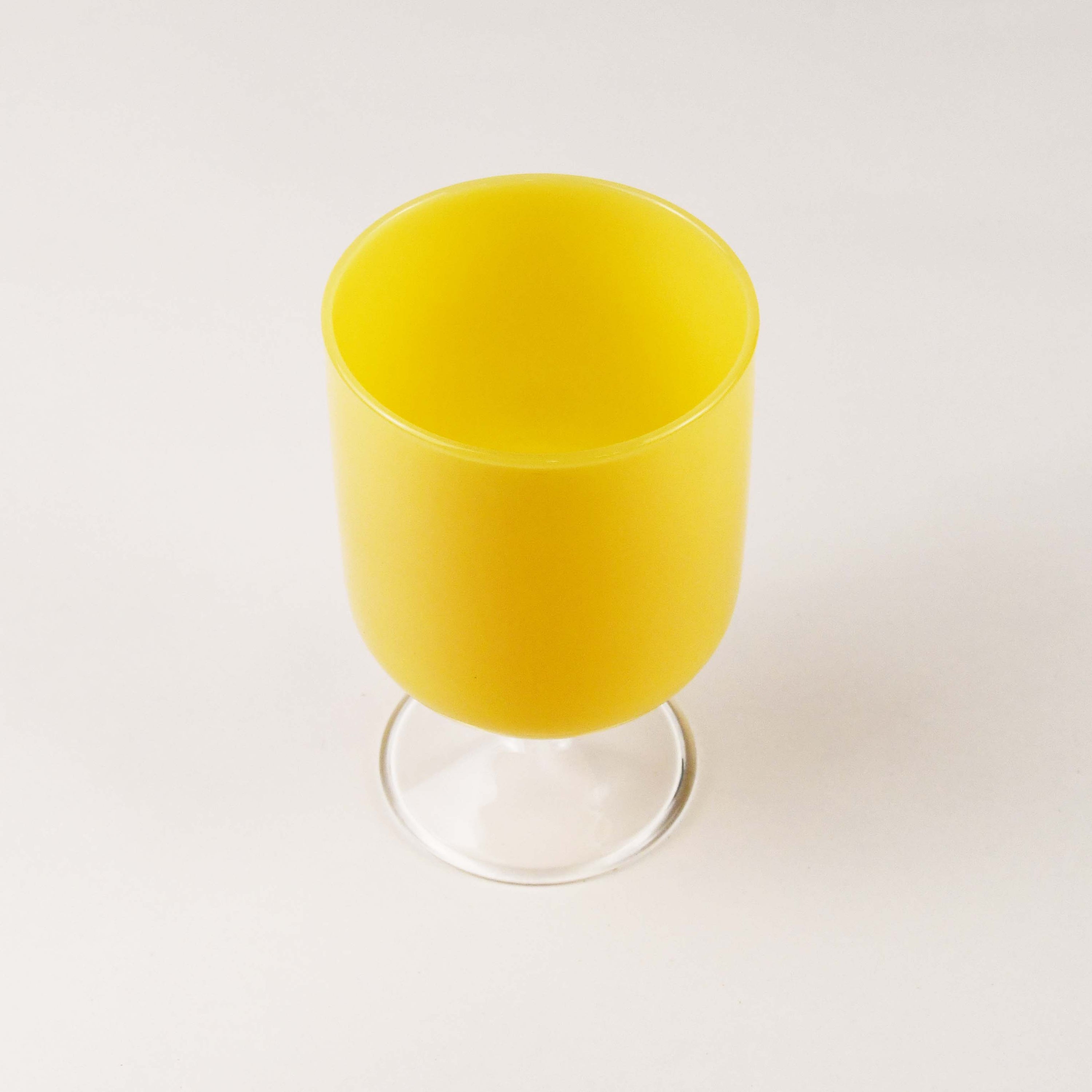 BISQUE Mujunhyuk Heat Resistant Glass Goblet Yellow