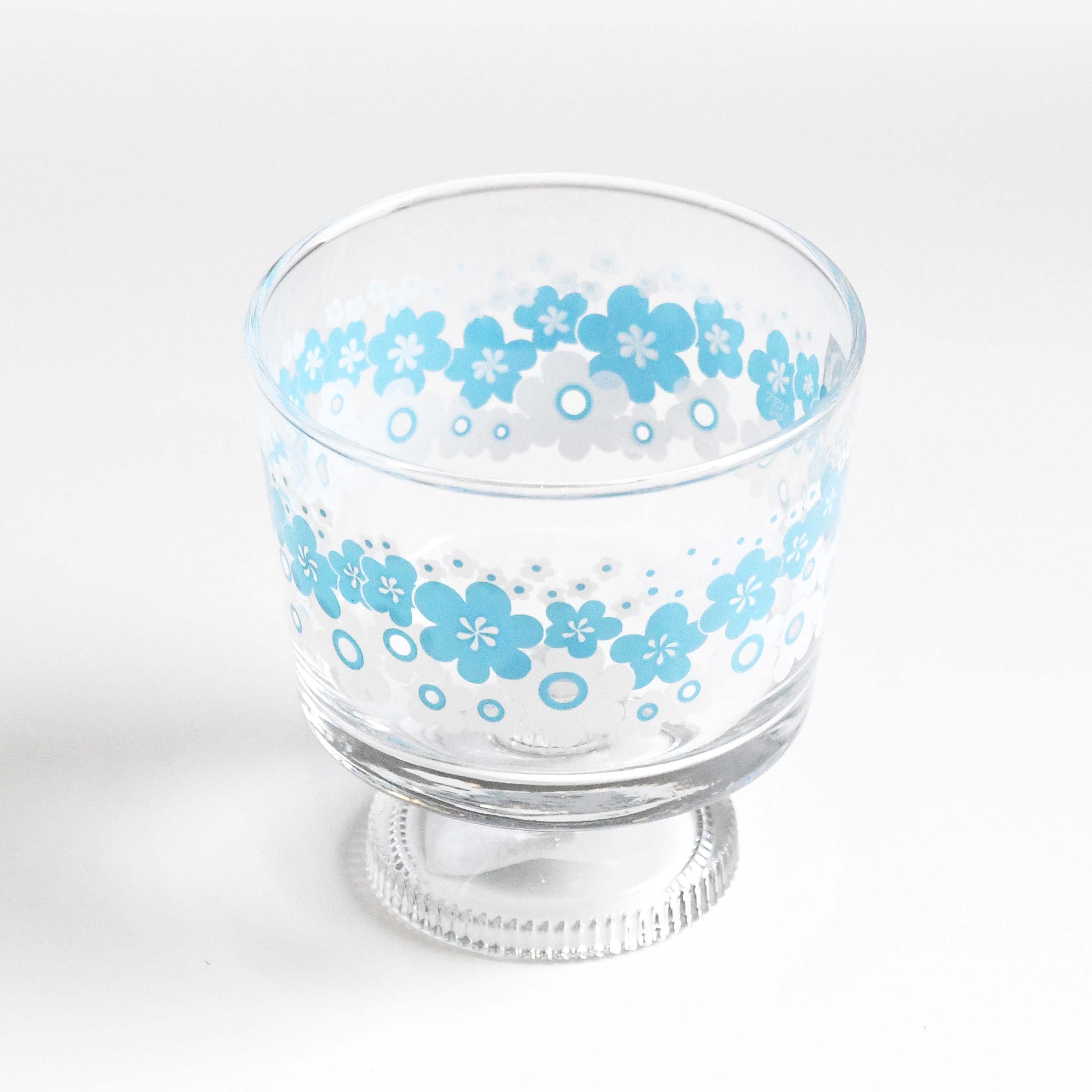 Aderia Retro Deep dessert cup glassware, Japanese retro illustration and high-quality design
