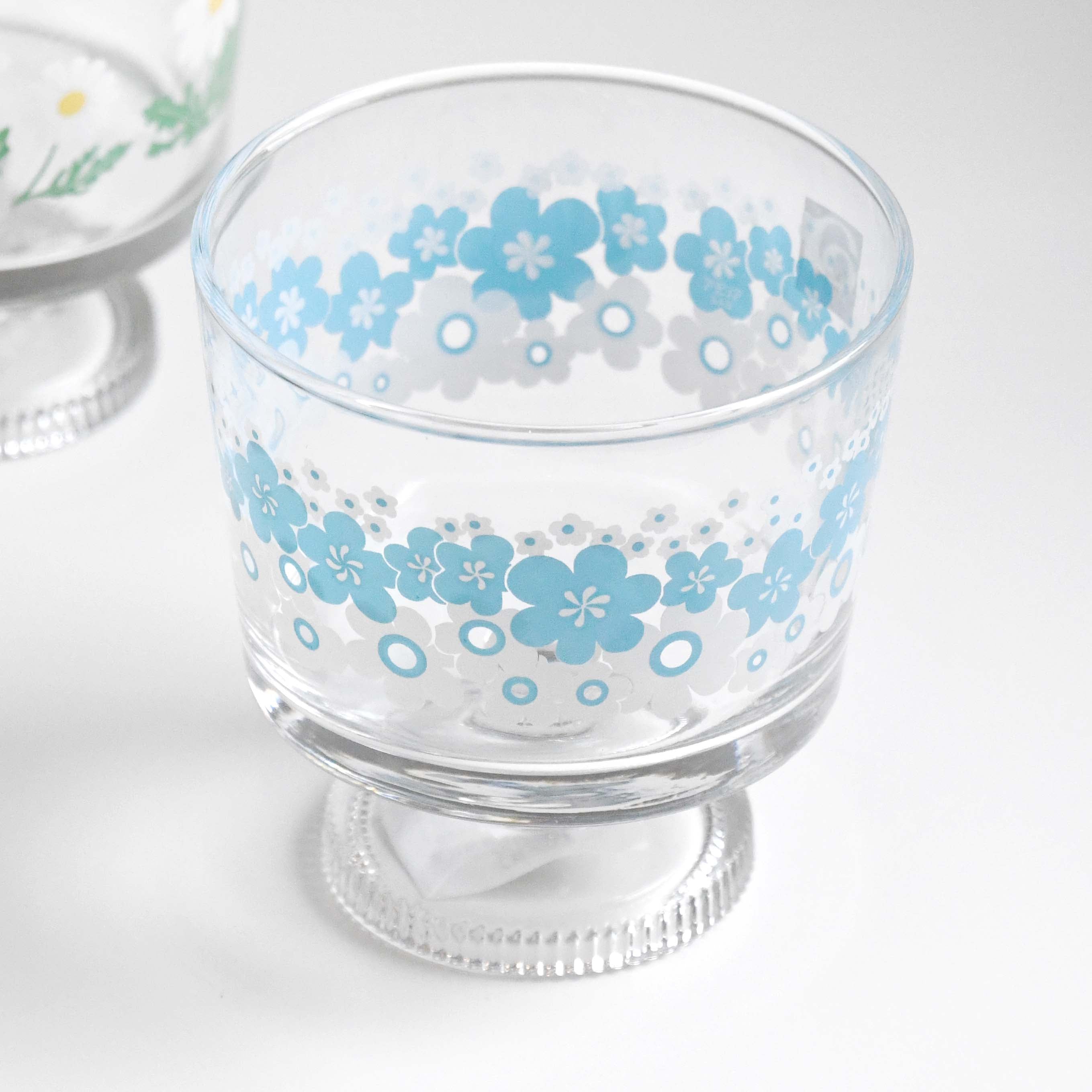Aderia Retro Deep dessert cup glassware, Japanese retro illustration and high-quality design