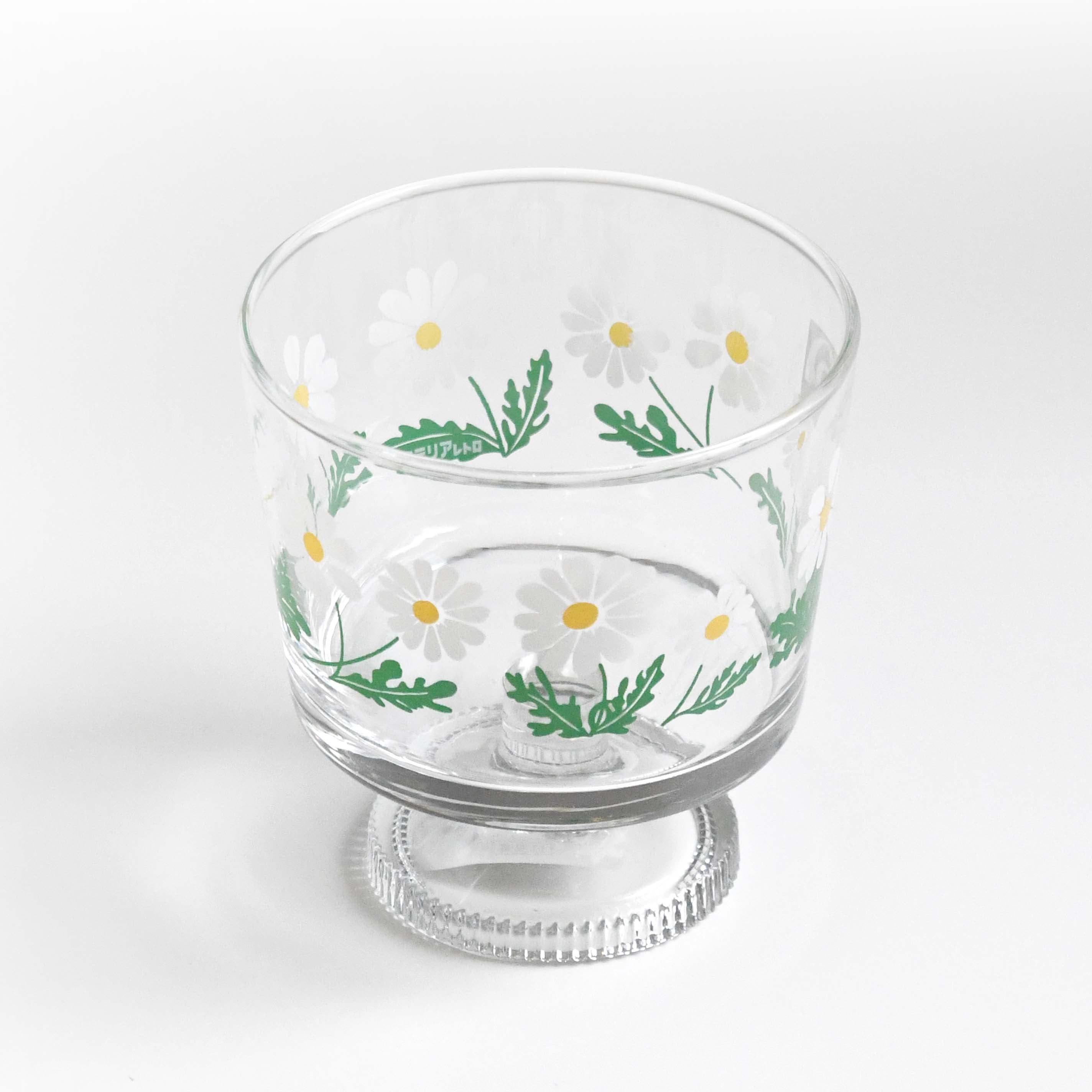 Aderia Retro Deep dessert cup glassware, Japanese retro illustration and high-quality design