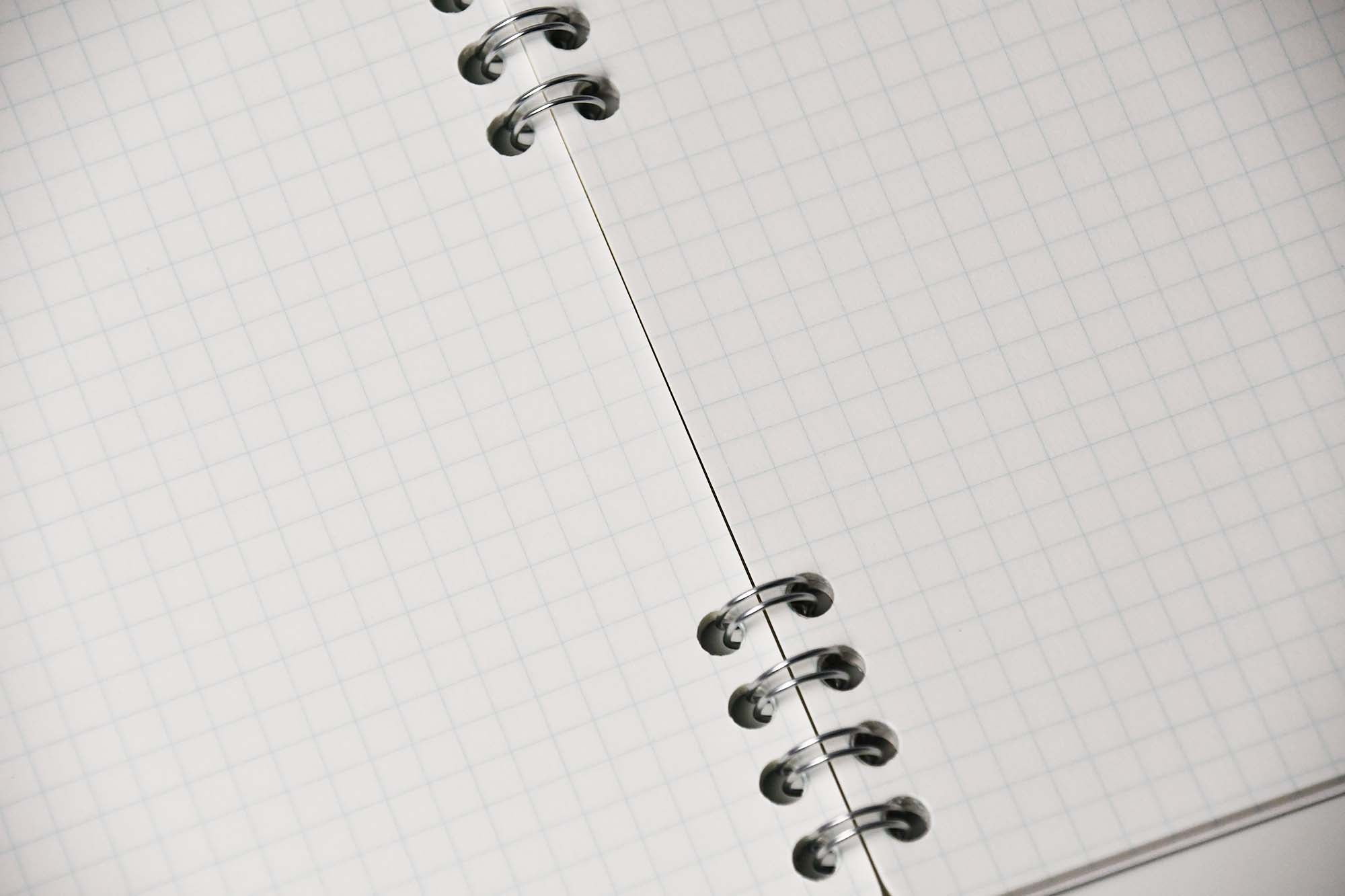 LIFE Ring Notebook N622 RAMUNE A6 5mm Grid Stationery Made in Japan