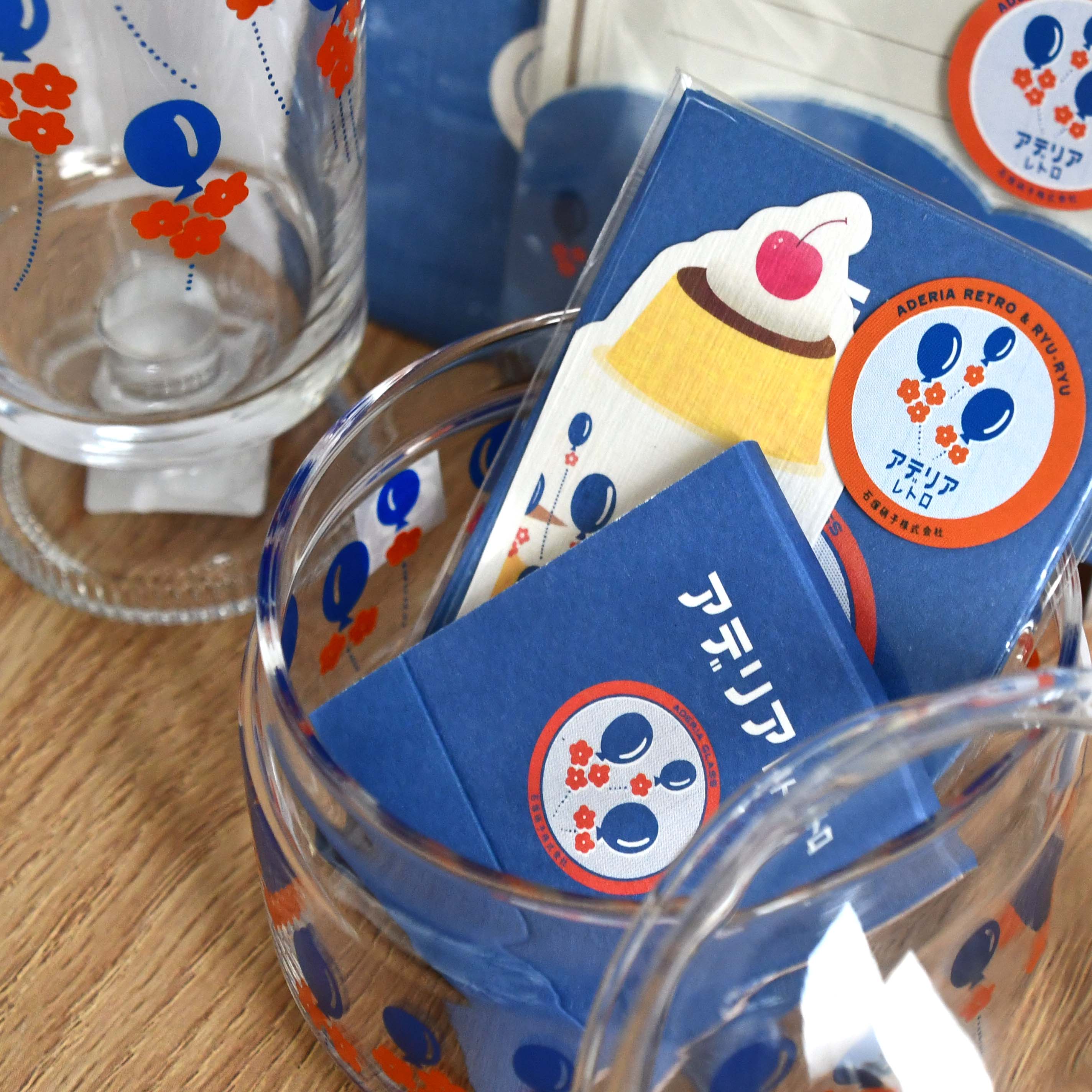 Aderia Retro Match motif sticky note, Japanese retro illustration and high-quality design