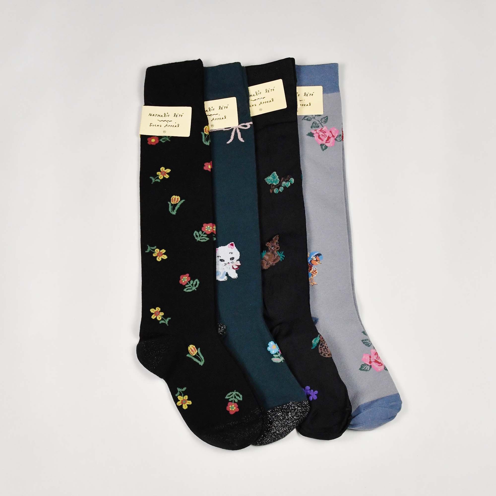 Nathalie Lete Luxury Knee High Stocking