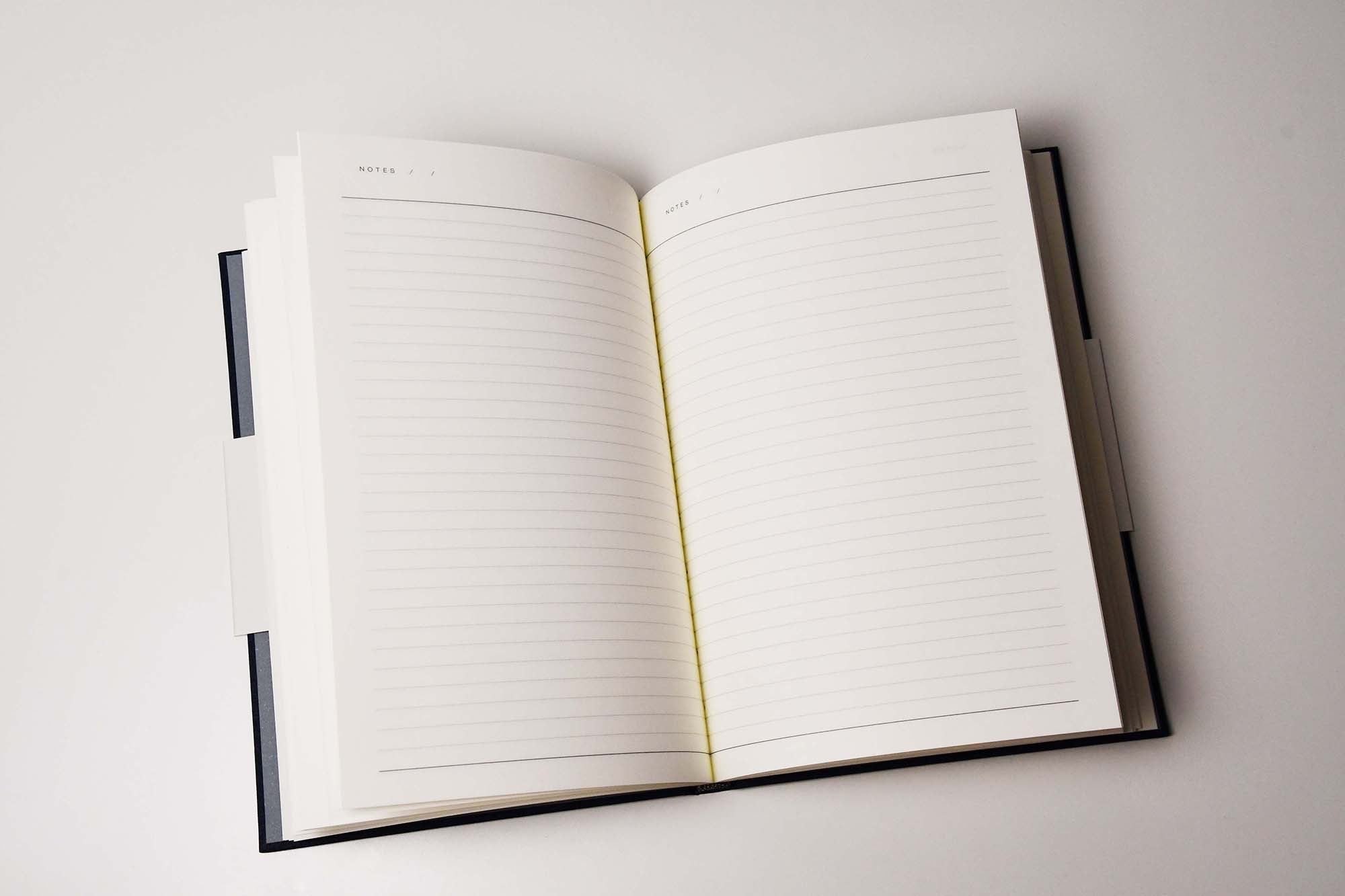 NOTEM BEA Notebook with Elastic Band Dark Blue