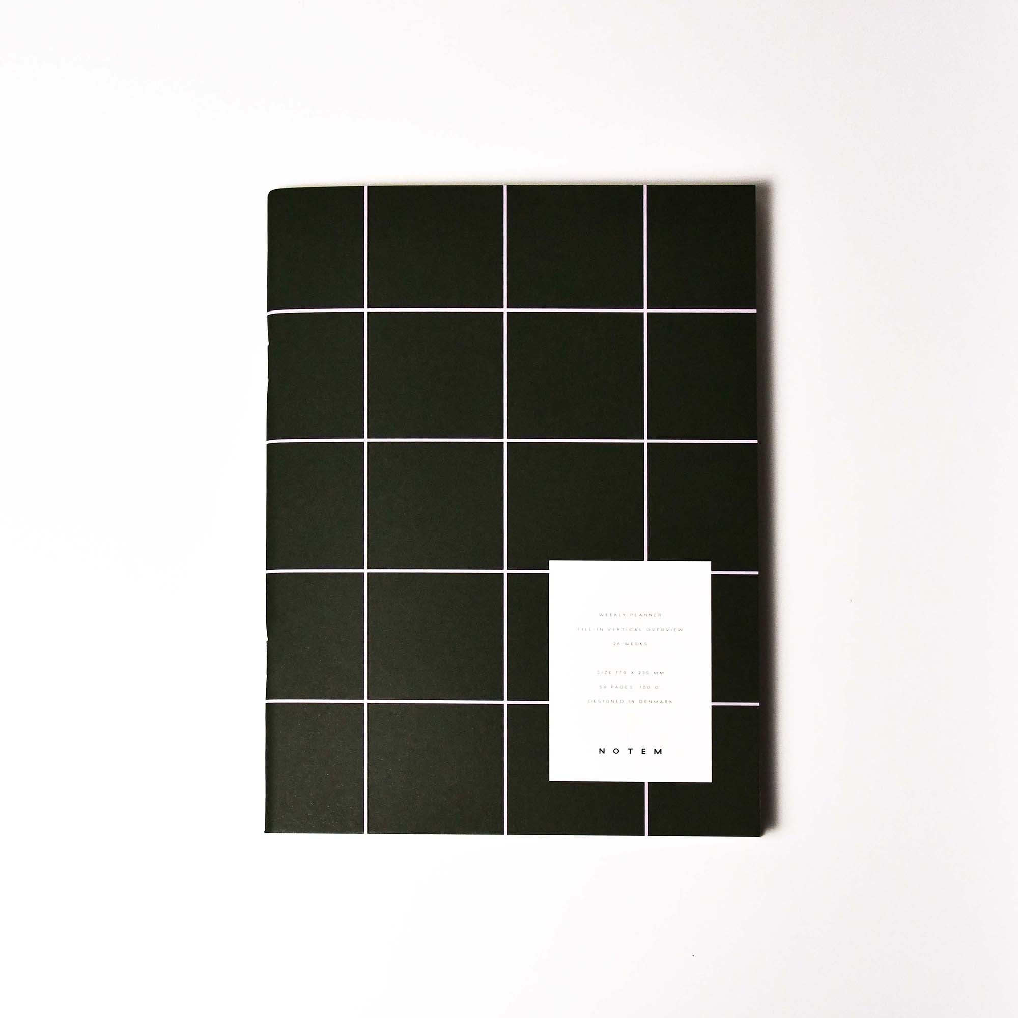 NOTEM MILO Weekly Planner Book Notebook Dark Green