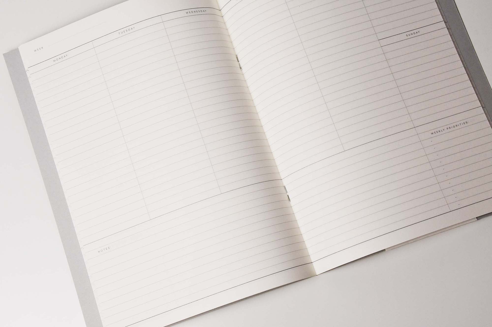 NOTEM MILO Weekly Planner Book Notebook Dark Green