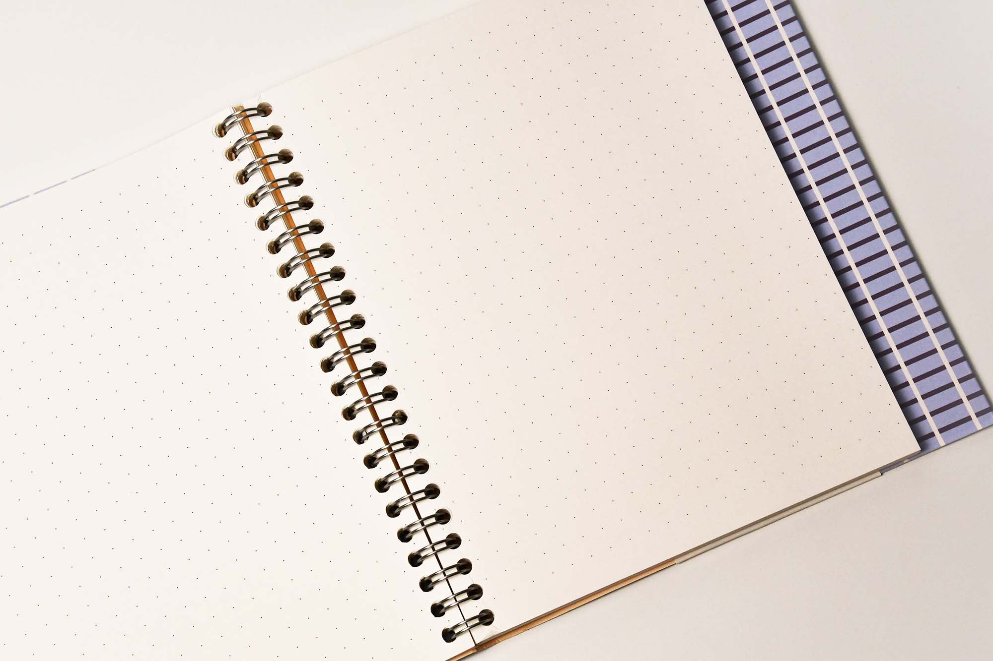 NOTEM NELA Wire Bound Spiral Notebook Medium Blue