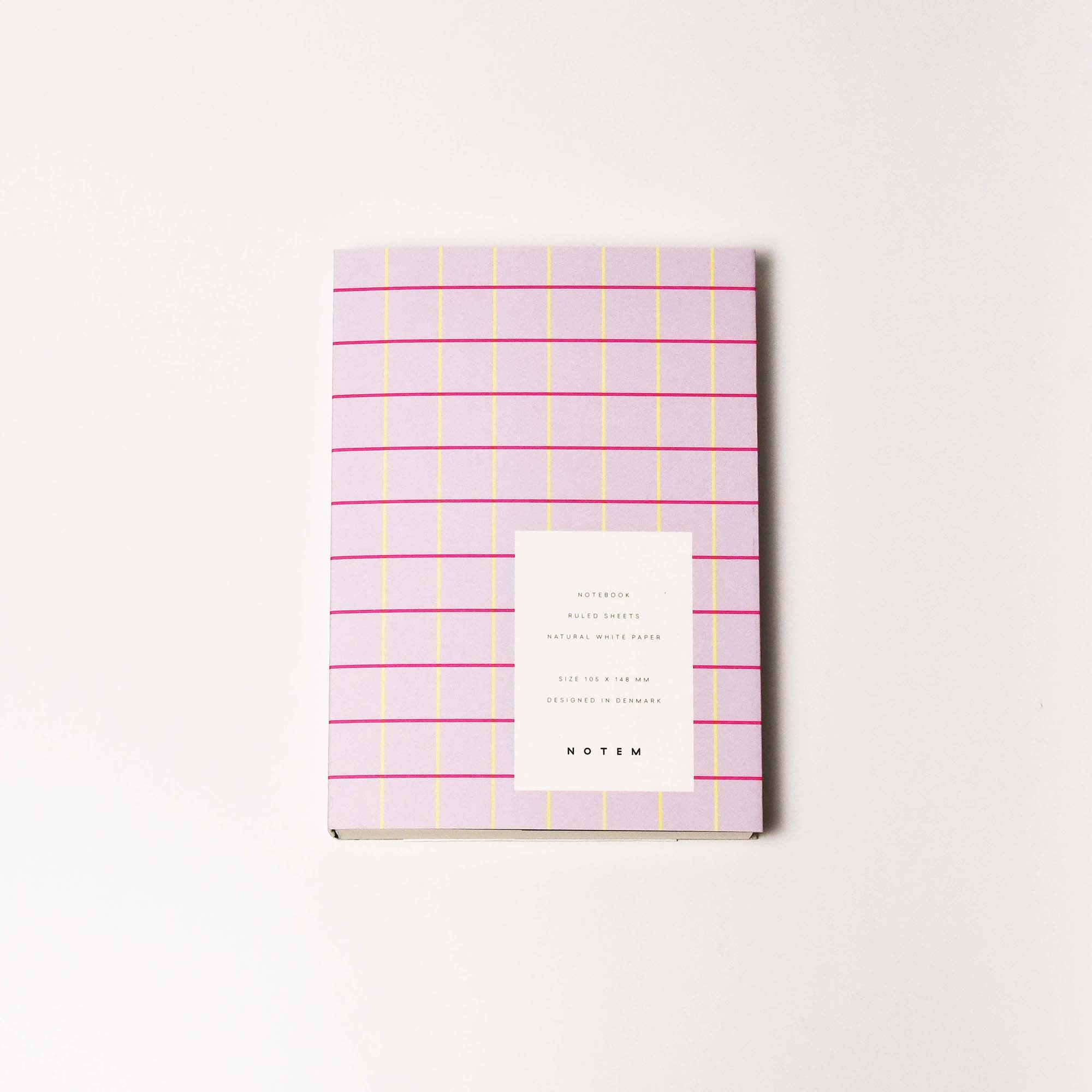 NOTEM UMA Flat Lay Notebook Small Lavender Check