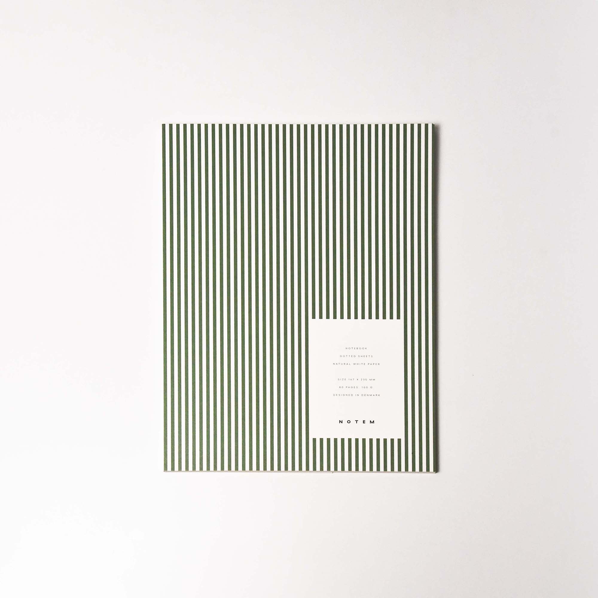 NOTEM VITA Softcover Notebook Medium Green Lines