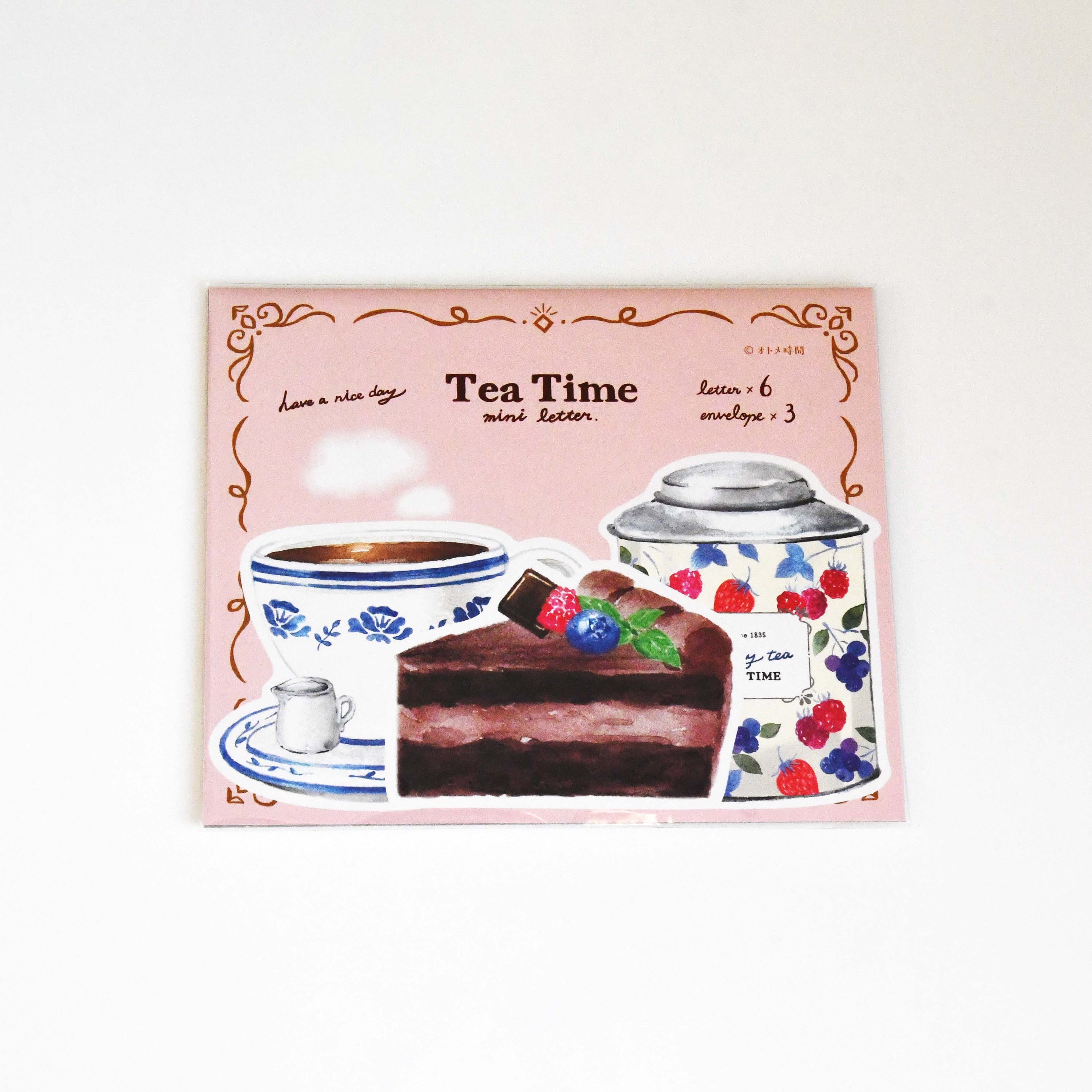 Otome Time Mini Dice Cut Letter Set Berry