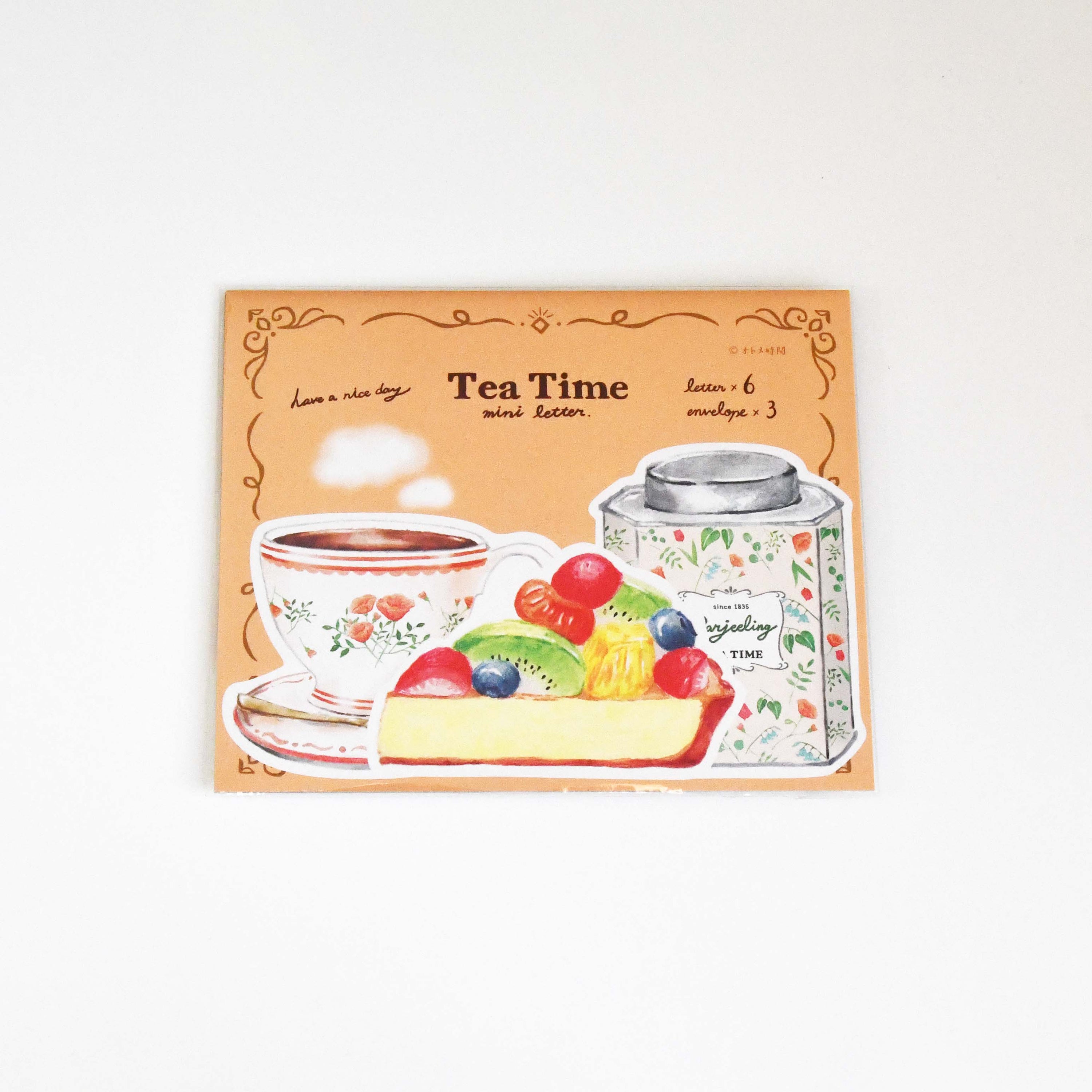 Otome Time Mini Dice Cut Letter Set Darjeeling