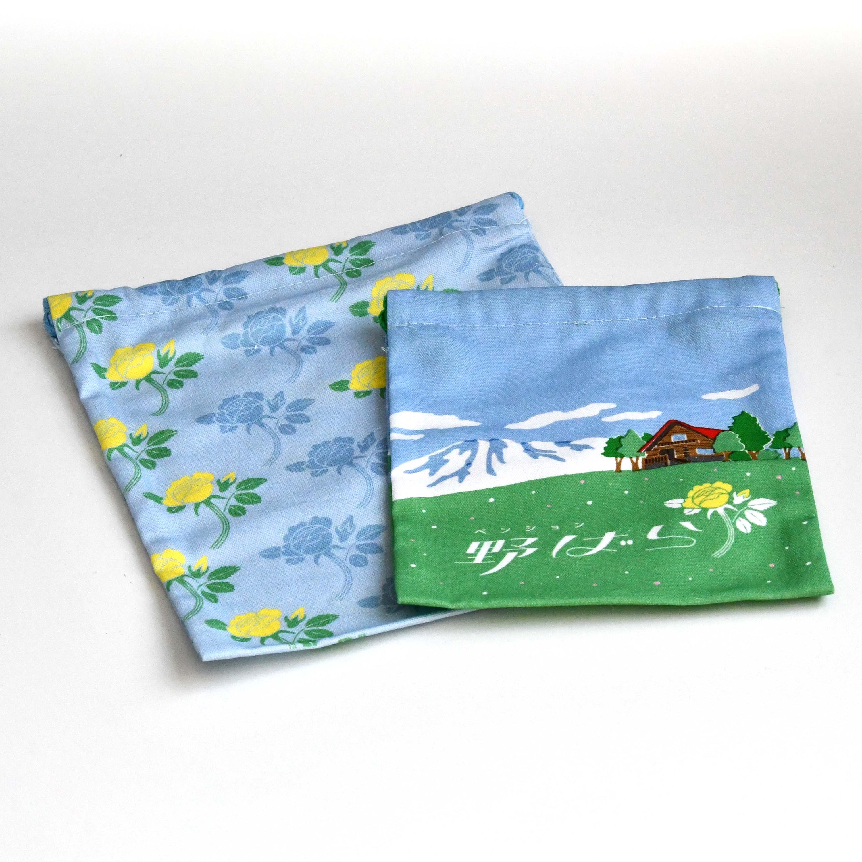 Retronome Japan Retro Hotel Design "Hotel Nobara" Cloth Purse 2 Size Set