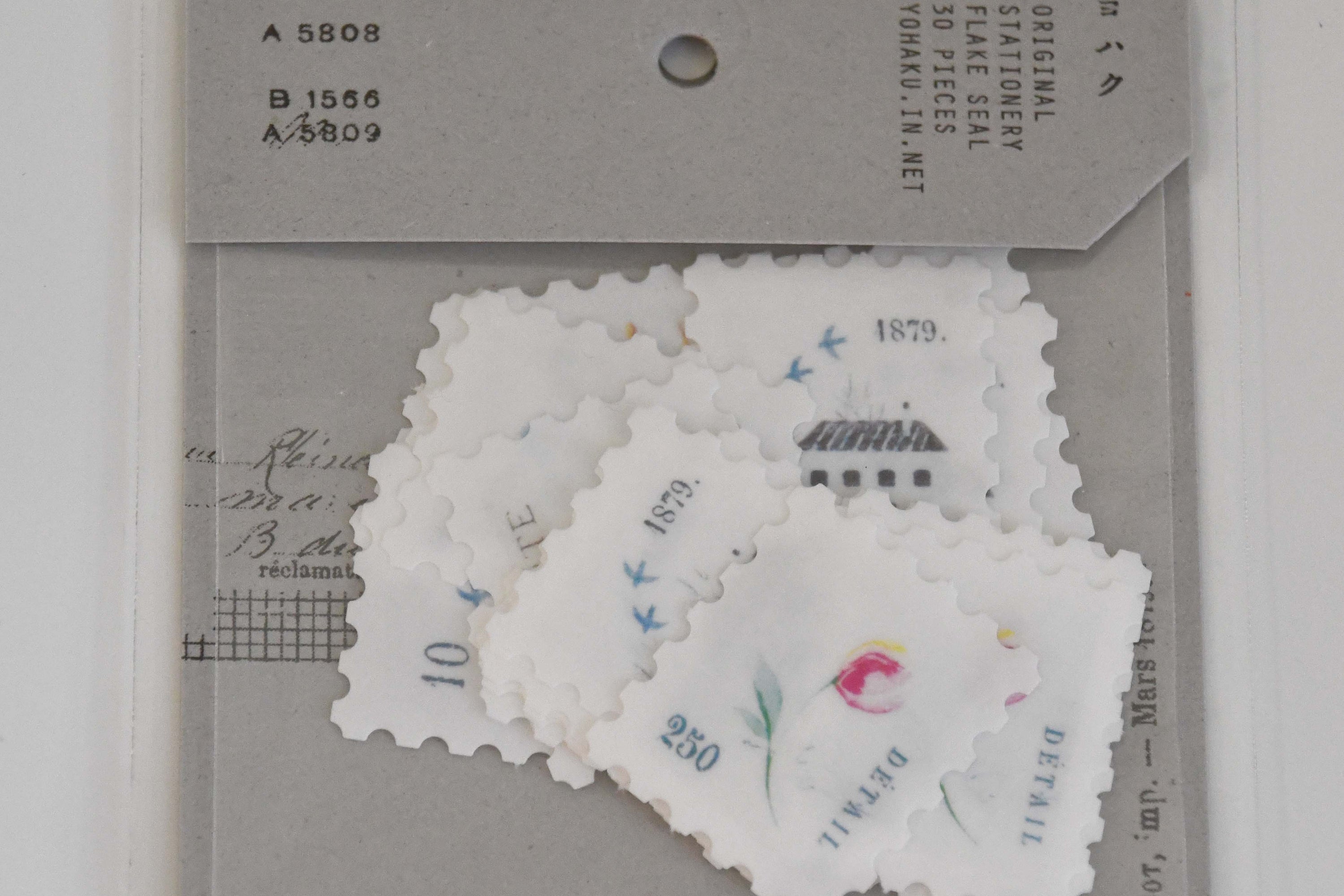 YOHAKU Japanese artist Flake Sticker, Letter