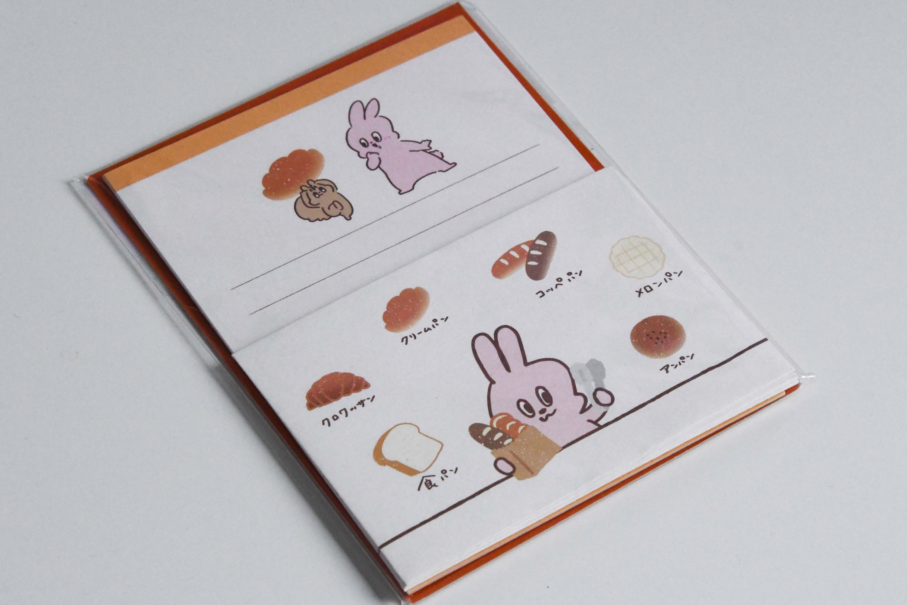 Yummy Mummy Cafe Stationary Series Made in Japan, Mini Letter Set Bread