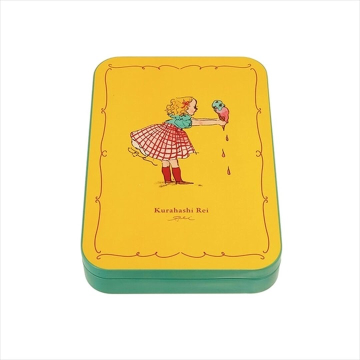 [Rei Kurahashi] Can Case & Postcards set - Yellow