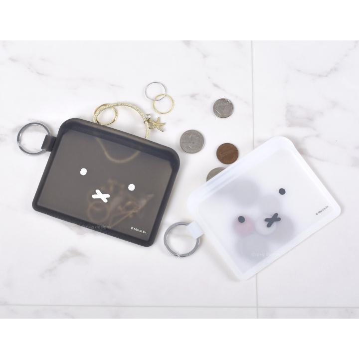 [FLAPPO] Silicon Coin Pouch - Miffy Black
