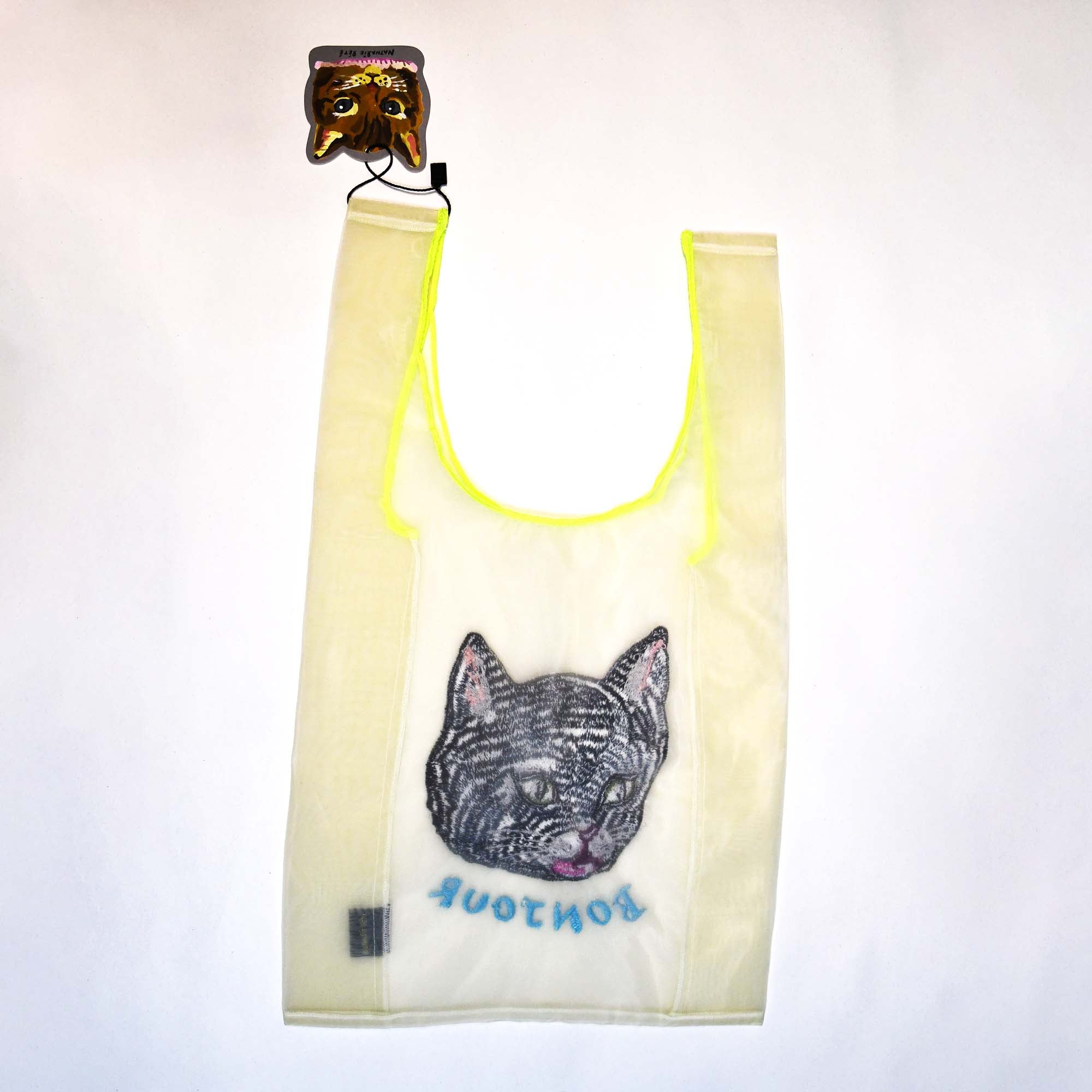 [Nathalie Lete] Organdy Bag S - Black Cat