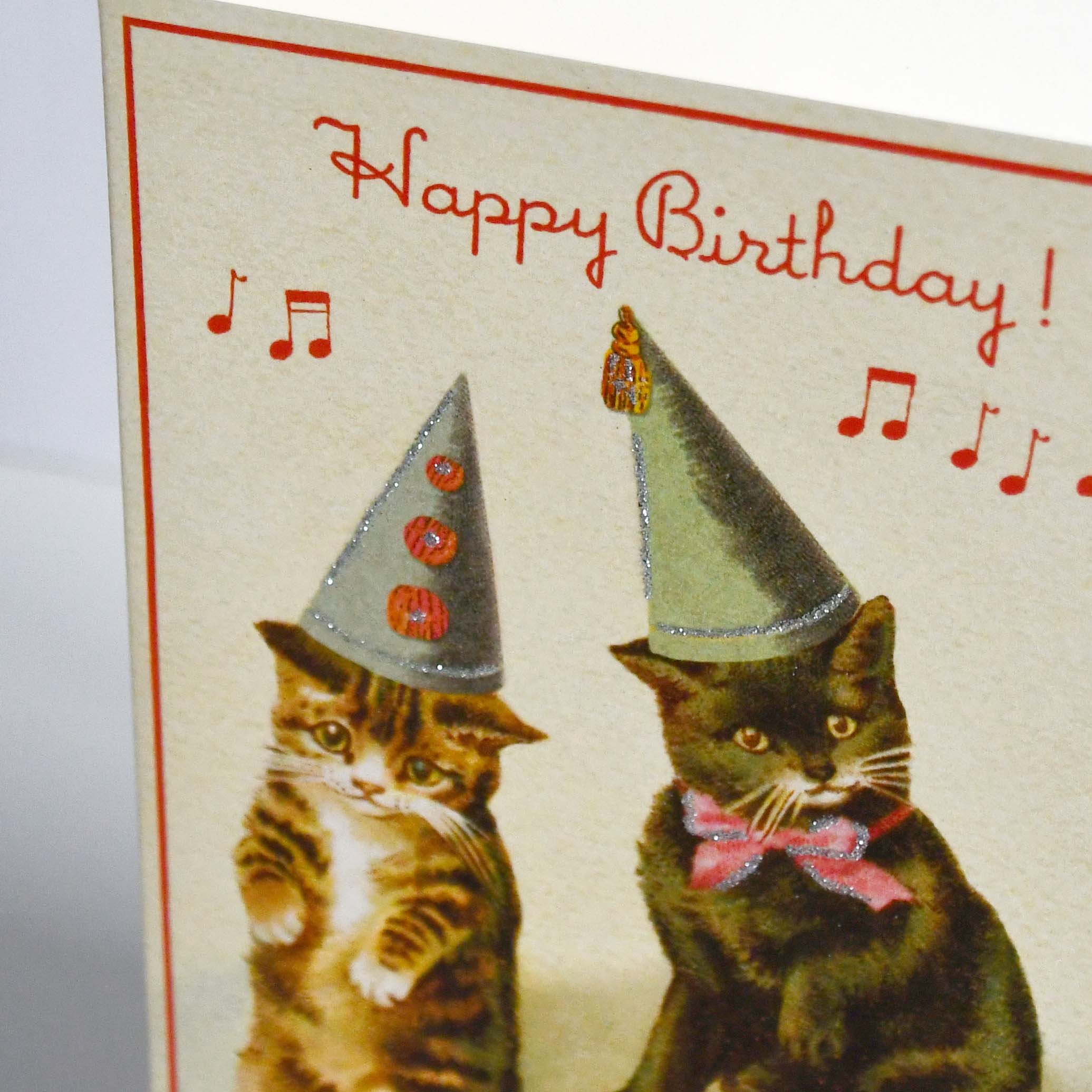 CAVALLINI&Co. Cat Party Happy Birthday Greeting Card