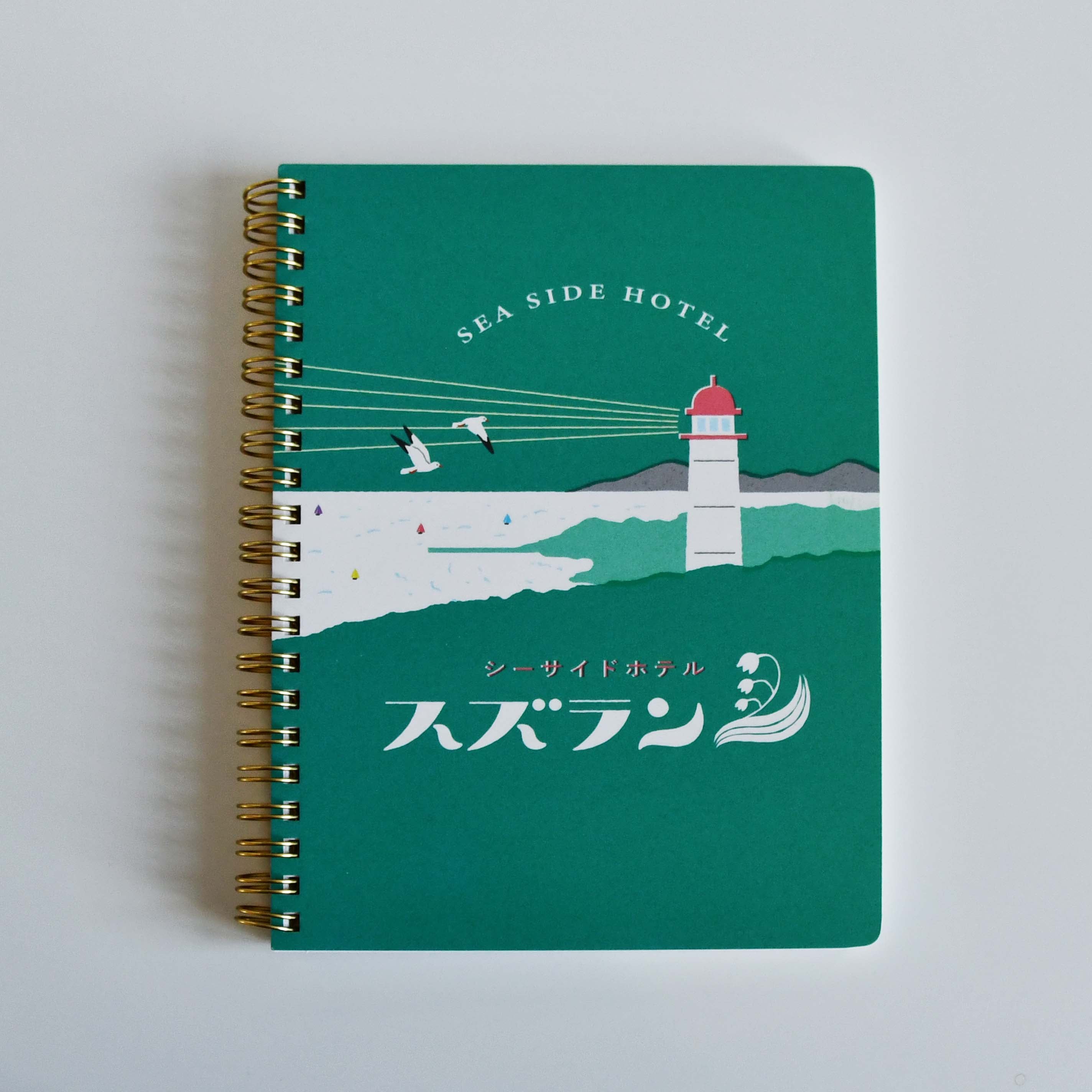 Retronome Japan Retro Hotel Design "Sea Side Hotel Suzuran" B6 Ring Note book