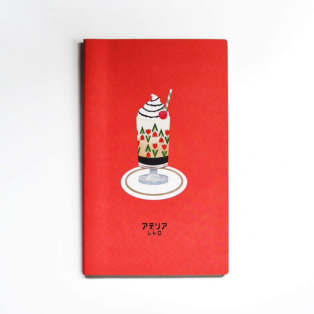 Aderia Retro A5 lined notebook, Japanese retro illustration and high-quality design