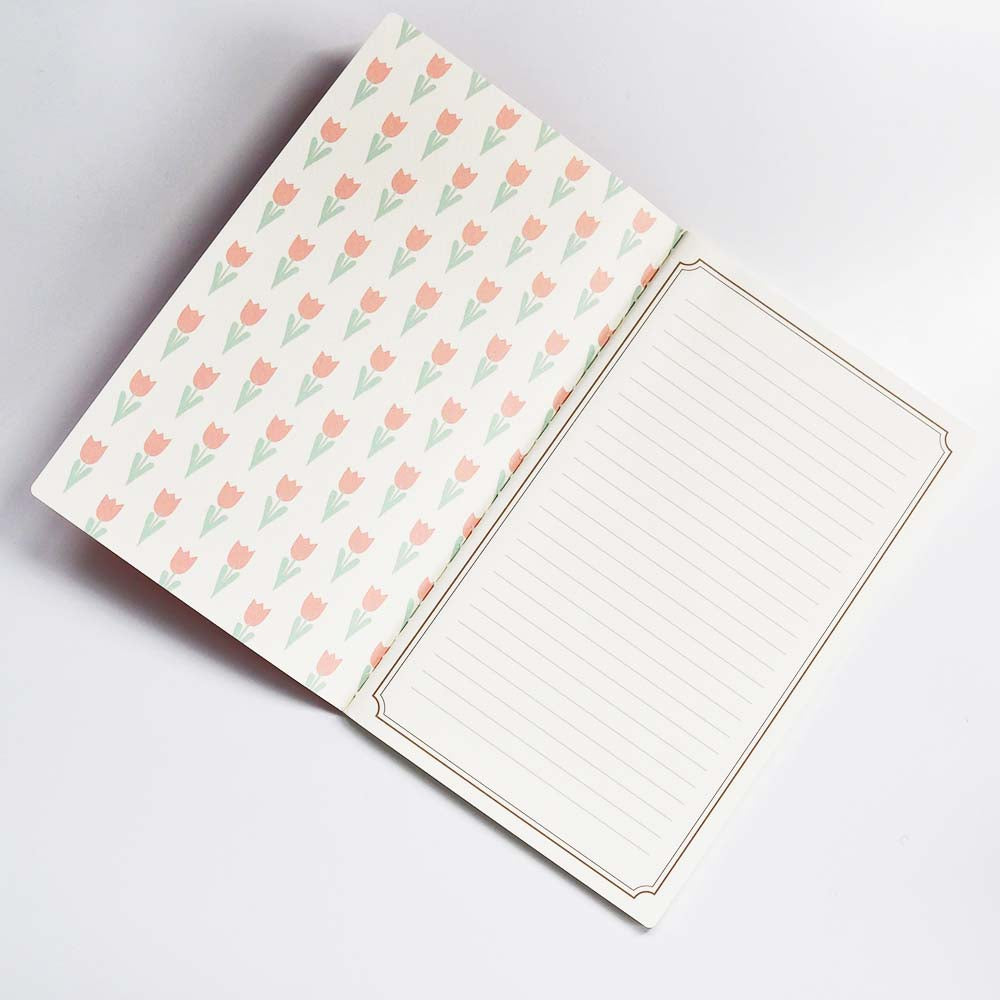 Aderia Retro A5 lined notebook, Japanese retro illustration and high-quality design