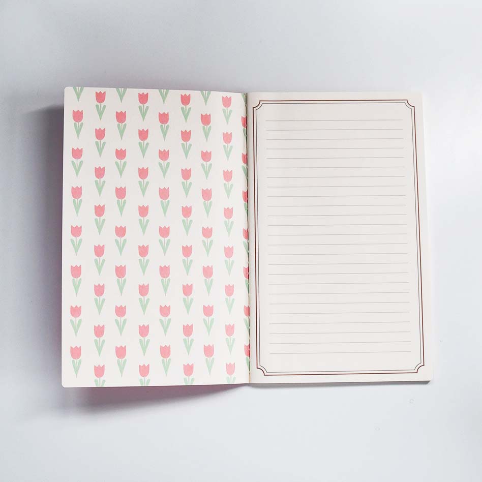 Aderia Retro A5 lined notebook, Japanese retro illustration and high-quality design