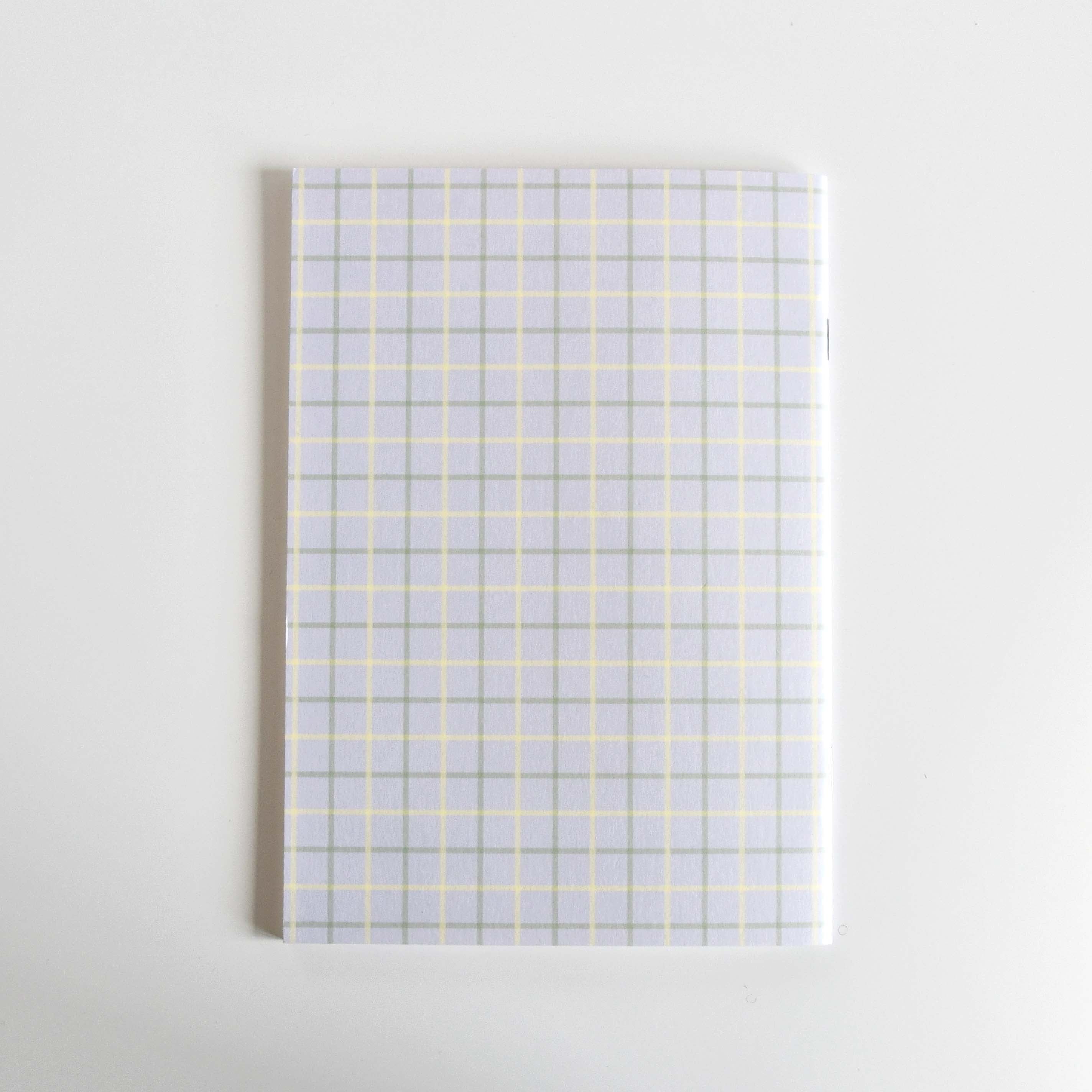 DOUBLE FACED BOOK Flower Check Patterns A5 Lined Note book