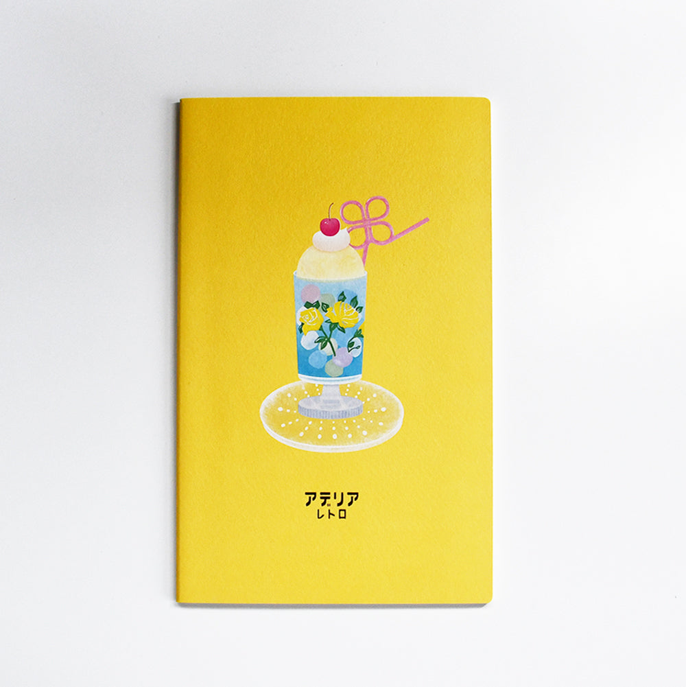 Aderia Retro A5 lined notebook, Japanese retro illustration and high-quality design