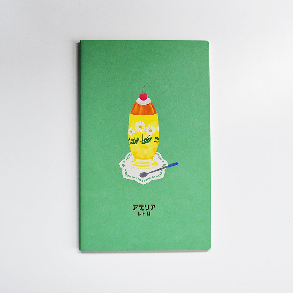 Aderia Retro A5 lined notebook, Japanese retro illustration and high-quality design