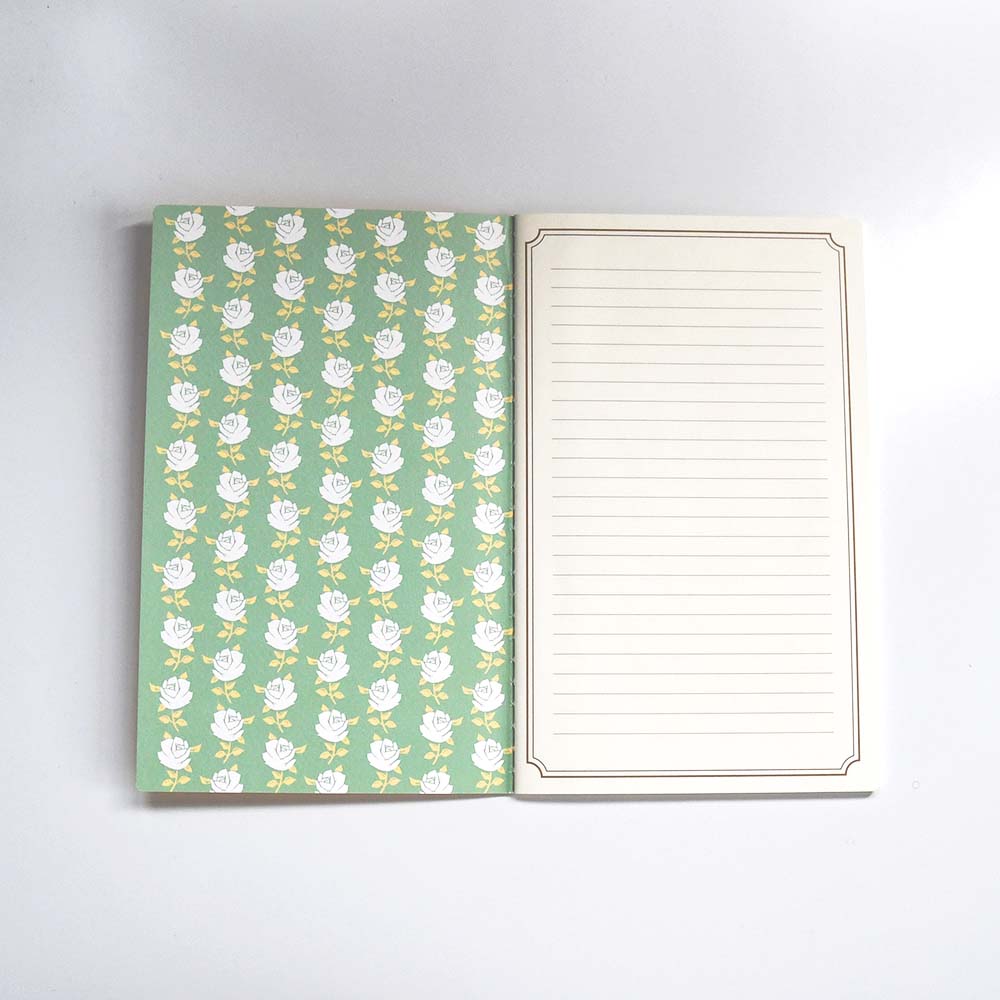 Aderia Retro A5 lined notebook, Japanese retro illustration and high-quality design