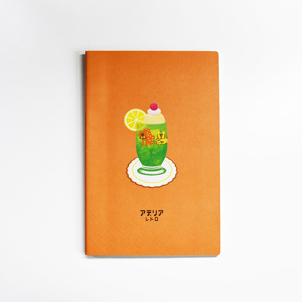 Aderia Retro A5 lined notebook, Japanese retro illustration and high-quality design