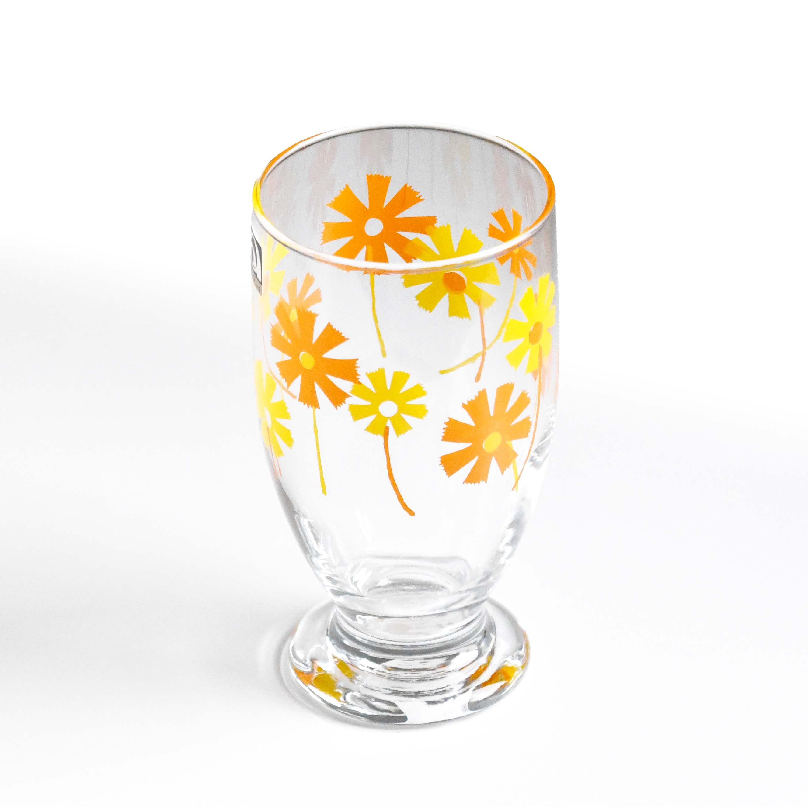 Aderia Retro Glass with stand glassware, Japanese retro illustration and high-quality design