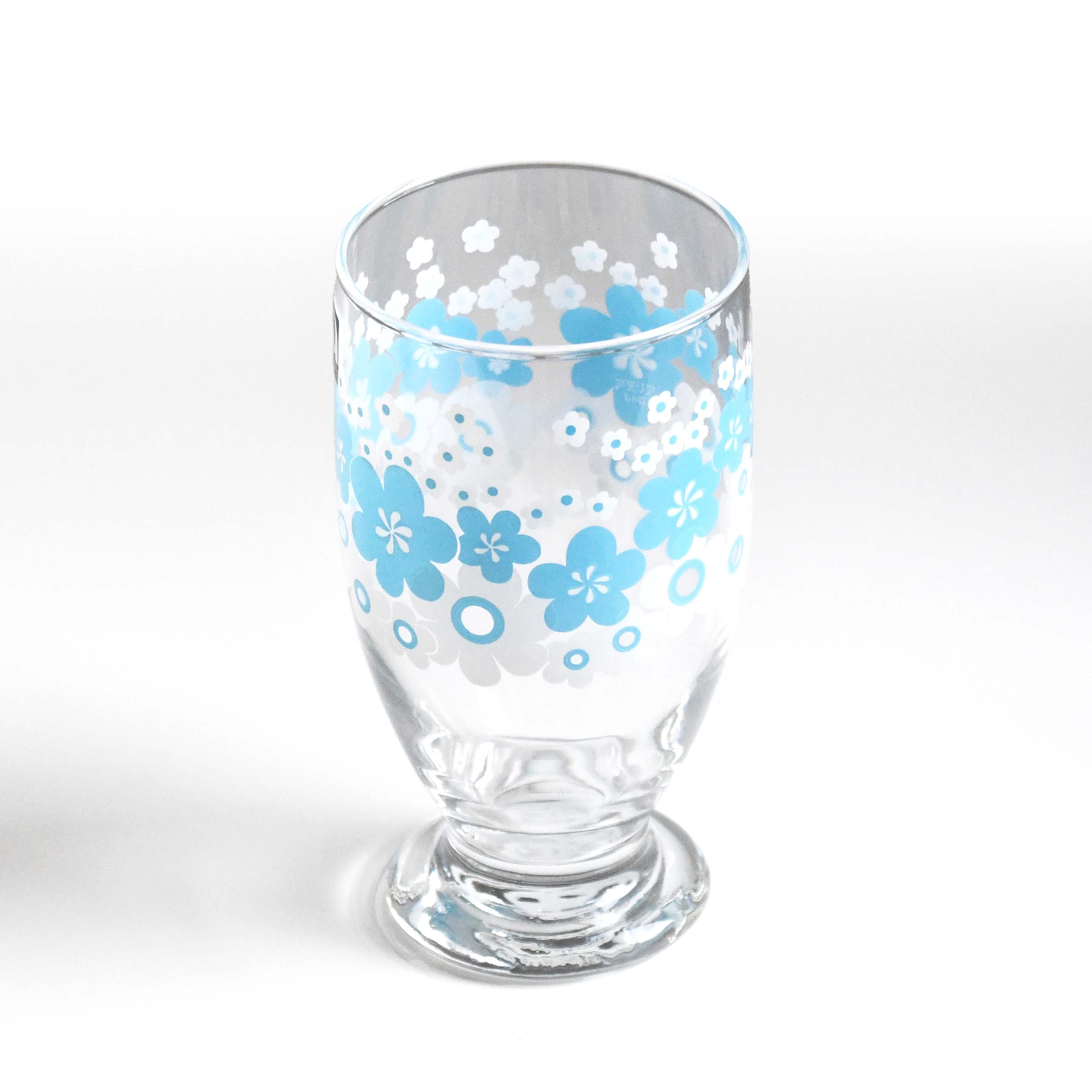 Aderia Retro Glass with stand glassware, Japanese retro illustration and high-quality design