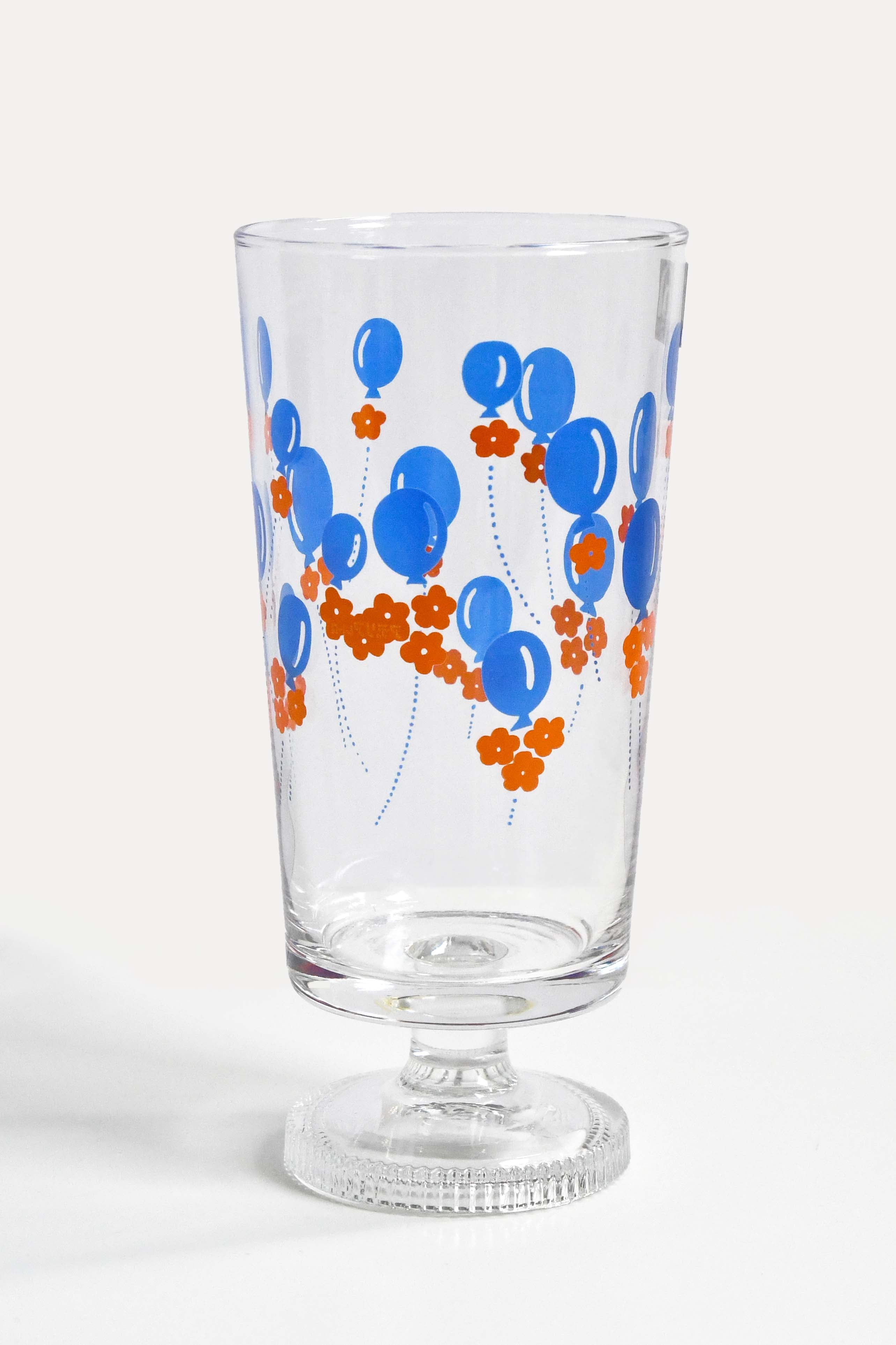 Aderia Retro Cup with leg glassware, Japanese retro illustration and high-quality design