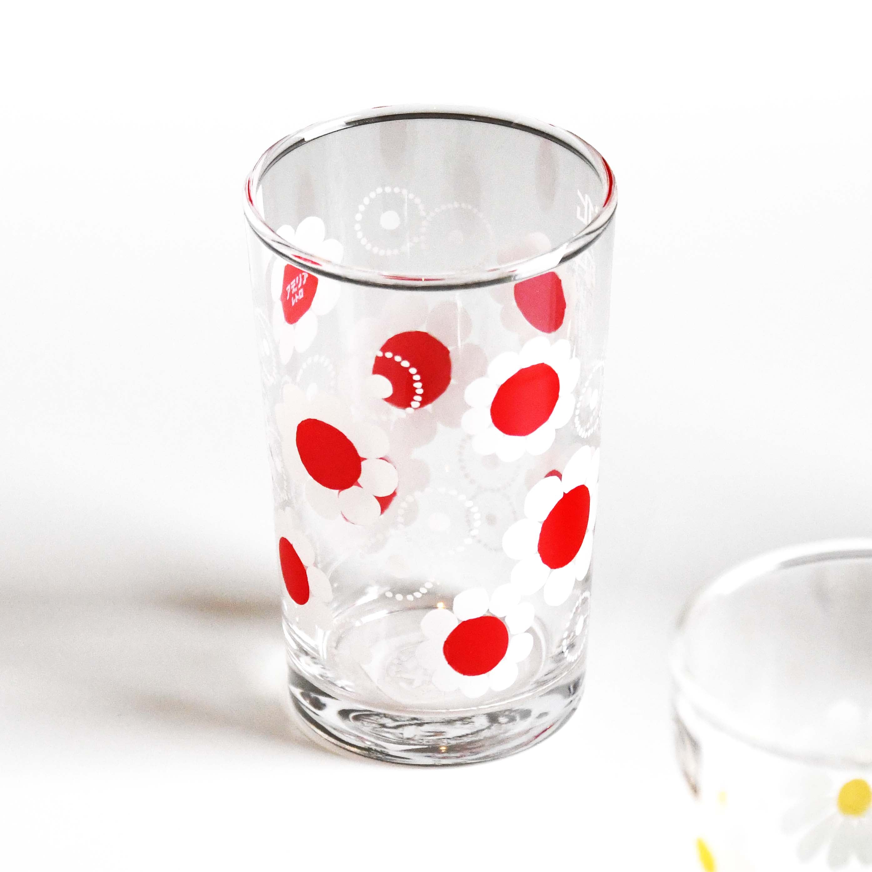 Aderia Retro Medium glass glassware, Japanese retro illustration and high-quality design