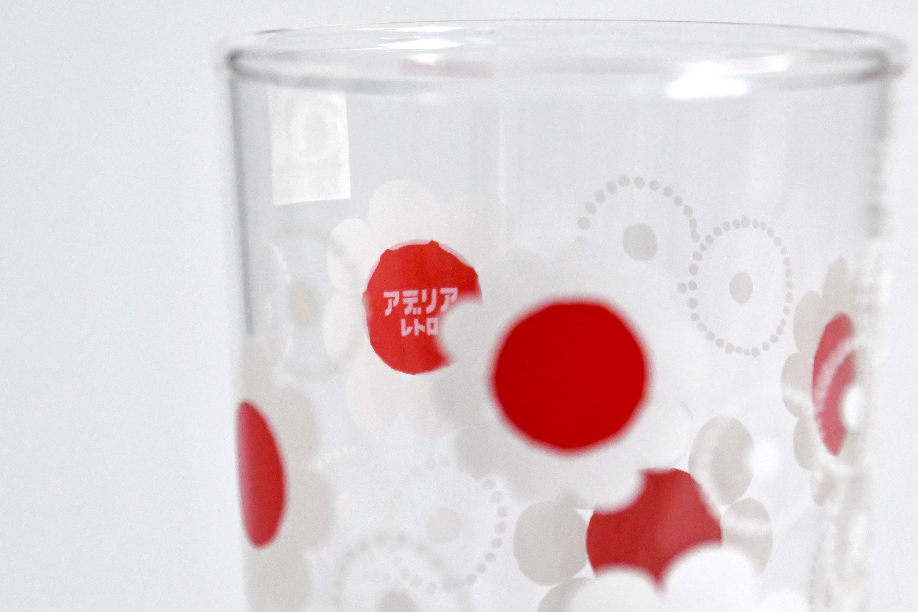 Aderia Retro Medium glass glassware, Japanese retro illustration and high-quality design