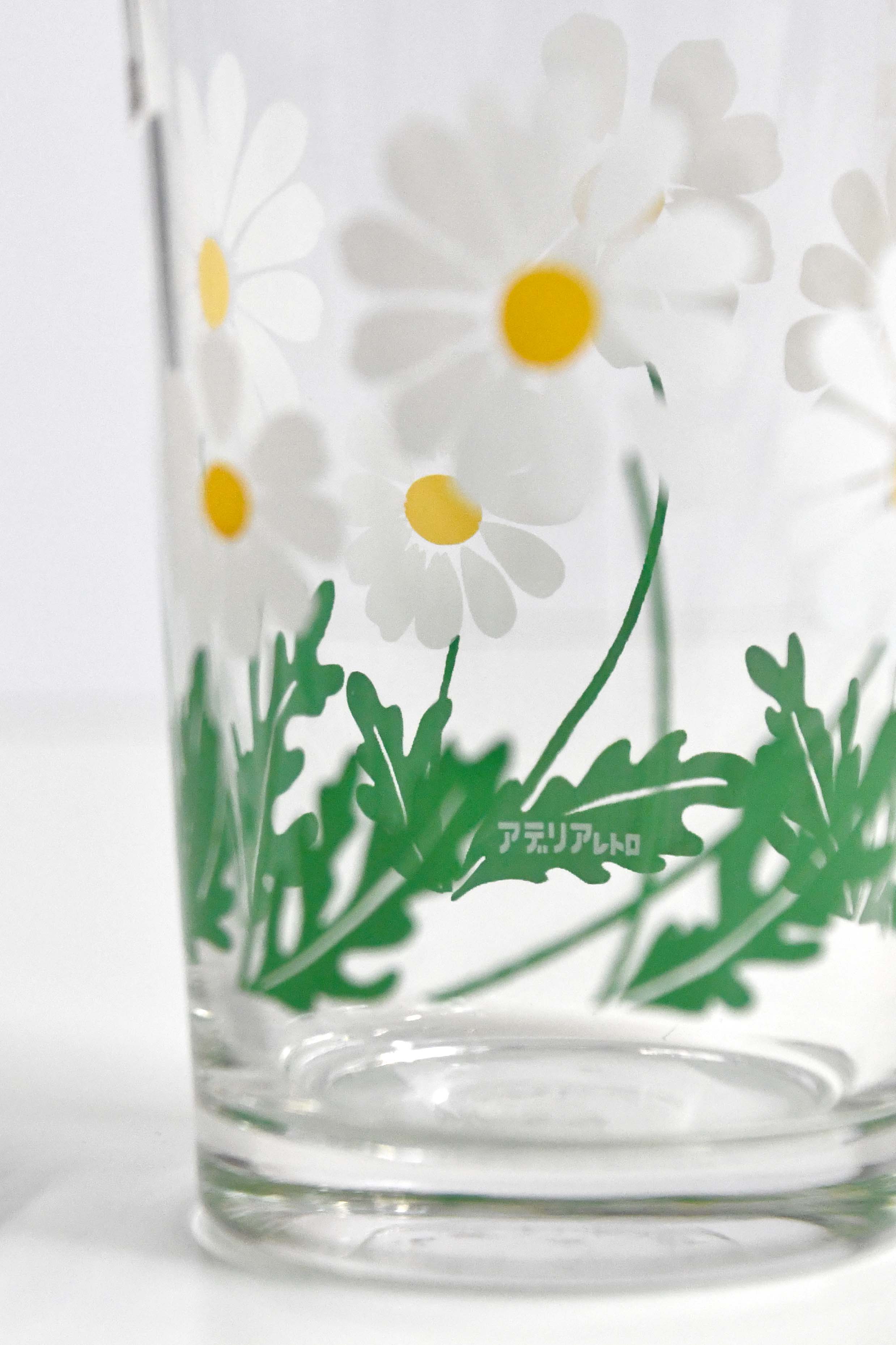 Aderia Retro Medium glass glassware, Japanese retro illustration and high-quality design