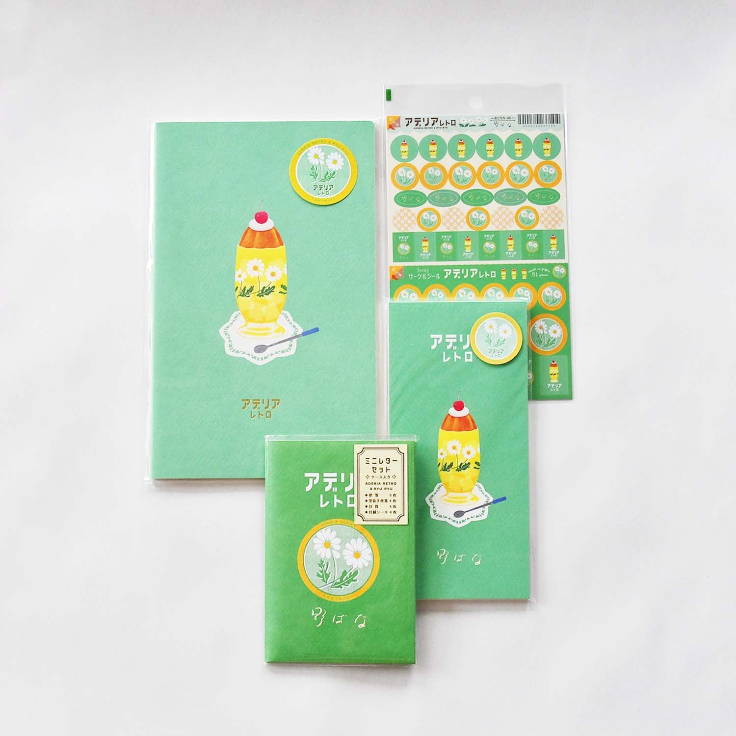 ADERIA RETRO Stationery Set A - Wildflowers