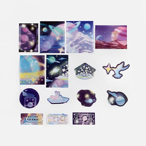 [BGM] Fantasy Trip Flake Making Sticker - Galaxy