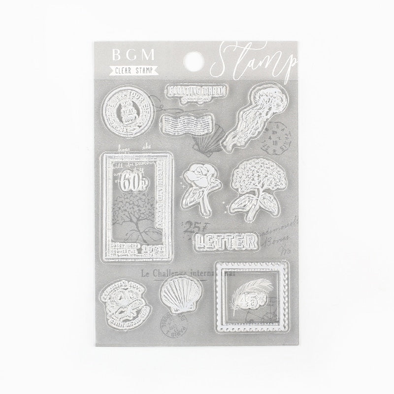 BGM Retro Clear Sticker Stamp