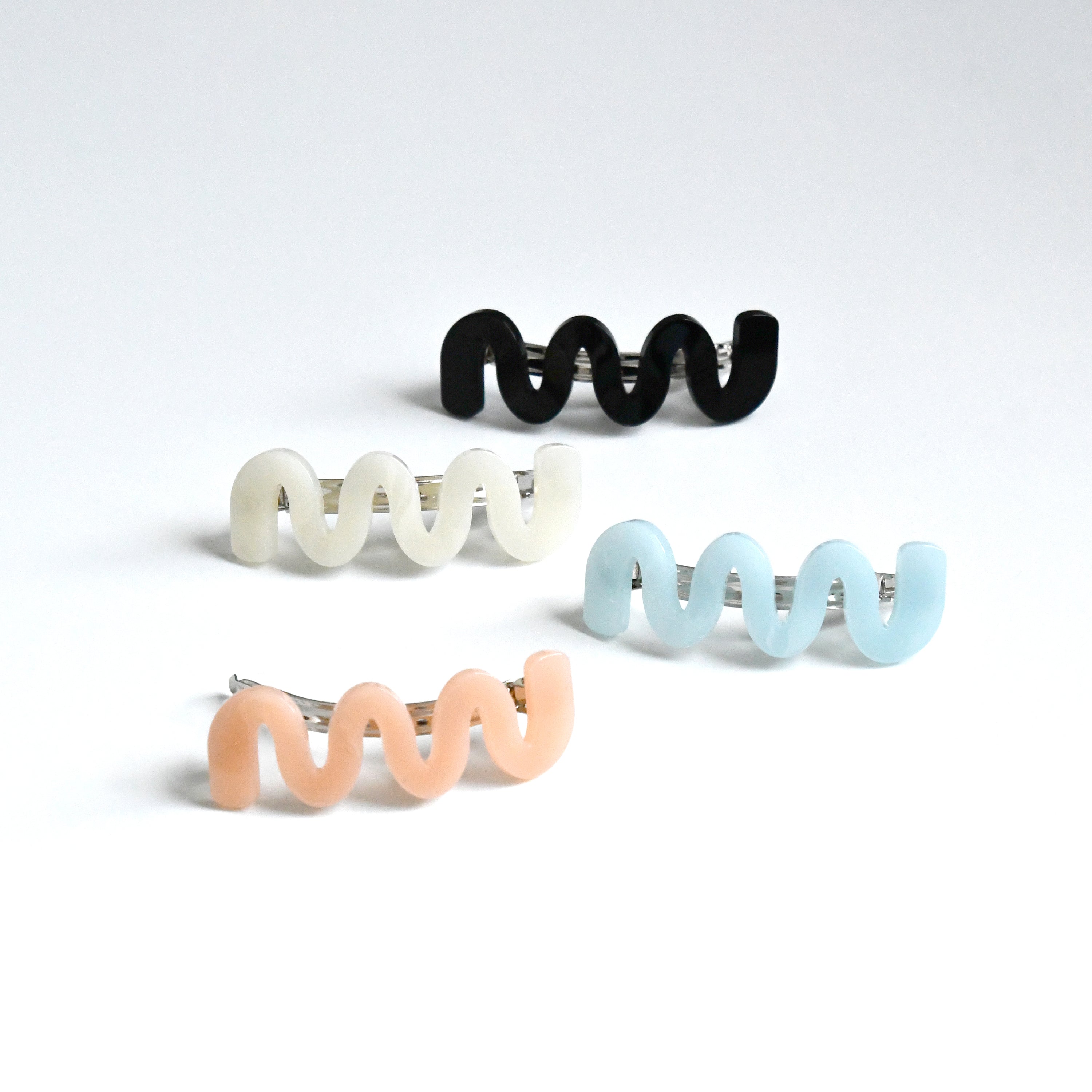 bibmilk Wave Hair barrette, Korean fashion